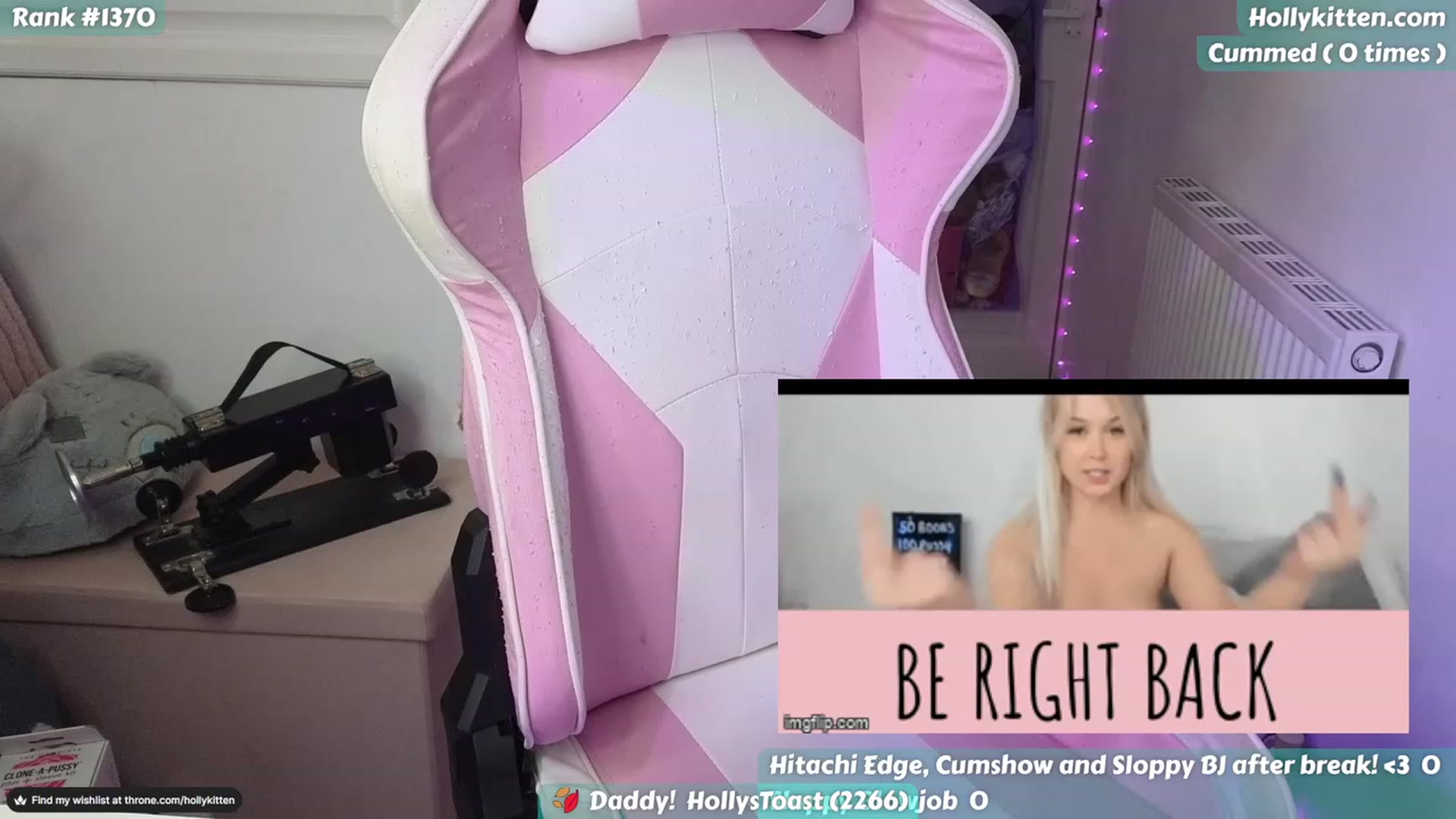 Gallery image thumbnail from HollyKittenn's myfreecams stream on, 11/18/2023, 16:11 image 14 of 20