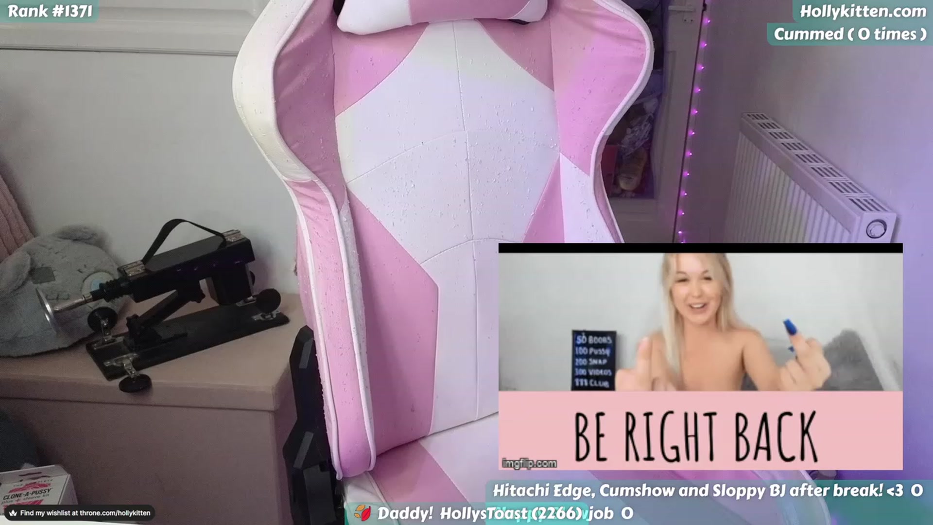 Gallery image thumbnail from HollyKittenn's myfreecams stream on, 11/18/2023, 16:11 image 16 of 20