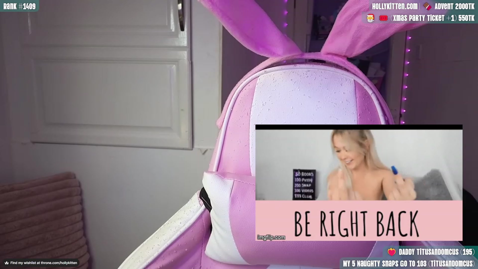 Gallery image thumbnail from HollyKittenn's myfreecams stream on, 11/20/2023, 16:17 image 6 of 20