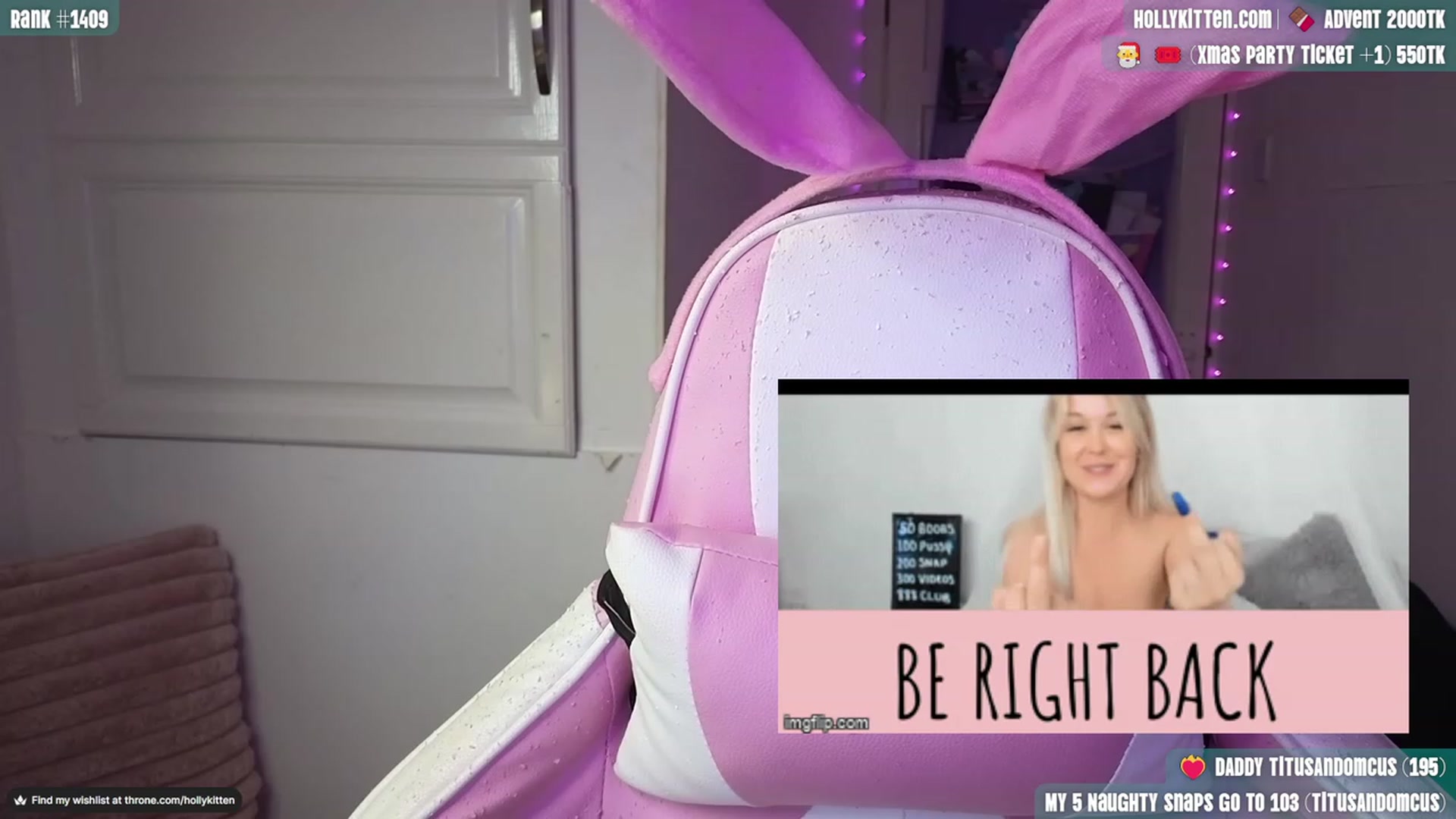 Gallery image thumbnail from HollyKittenn's myfreecams stream on, 11/20/2023, 16:17 image 2 of 20
