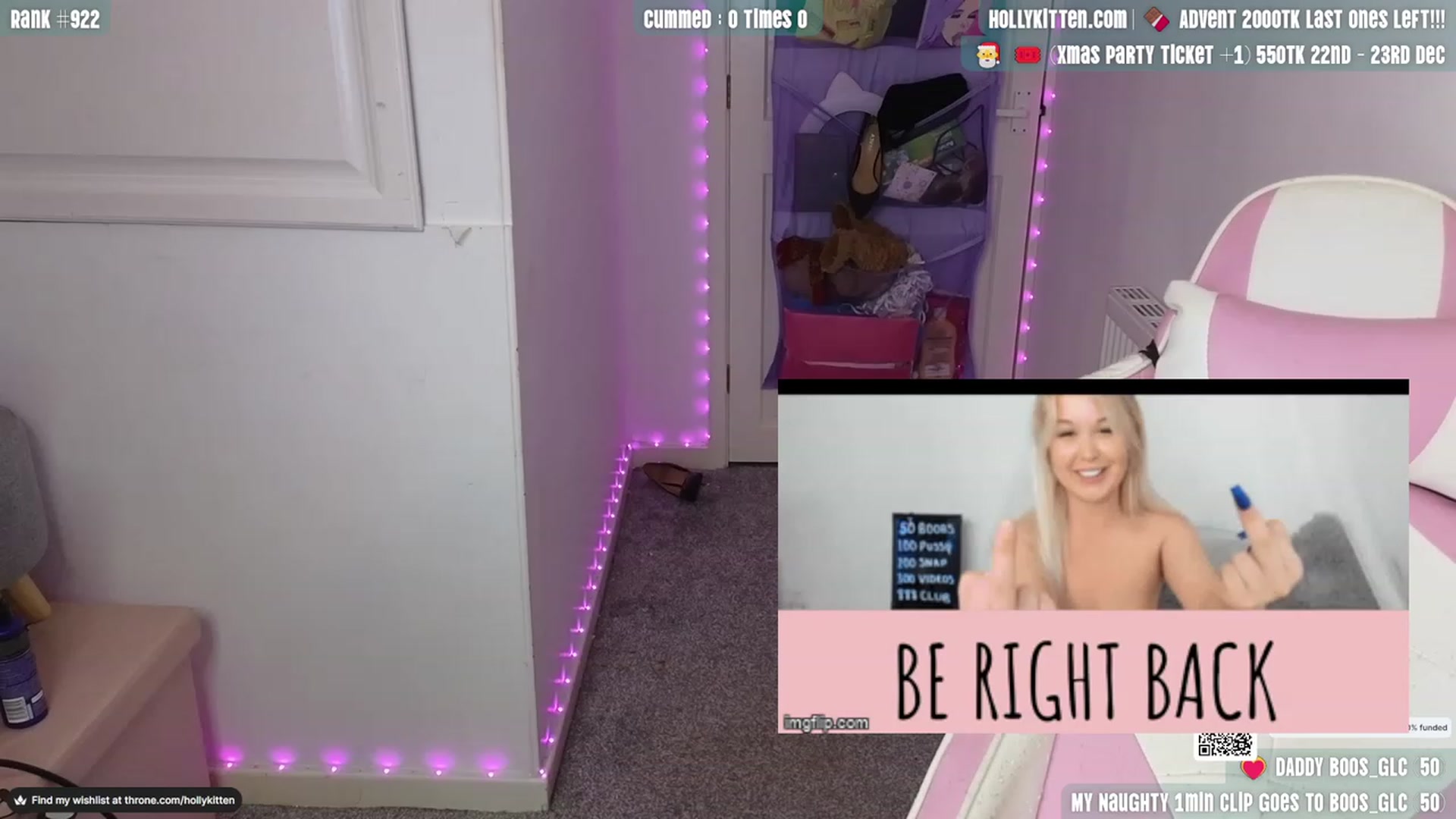 Gallery image thumbnail from HollyKittenn's myfreecams stream on, 11/27/2023, 16:00 image 17 of 20