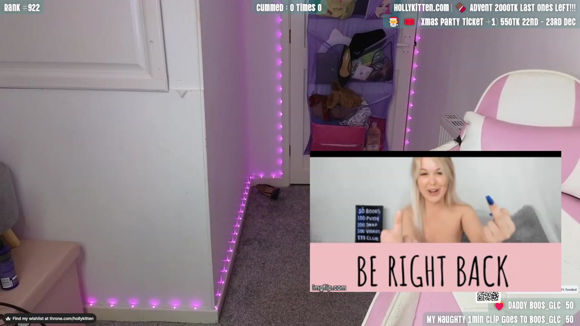 Gallery image thumbnail from HollyKittenn's myfreecams stream on, 11/27/2023, 16:00 image 16 of 20