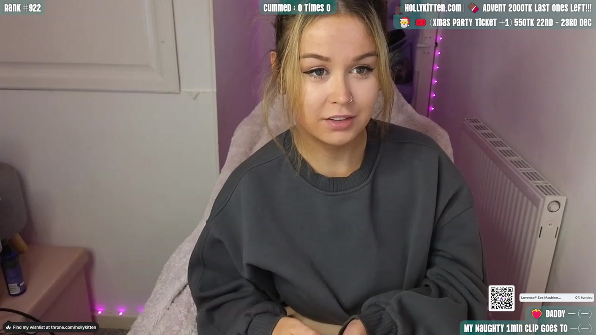 Gallery image thumbnail from HollyKittenn's myfreecams stream on, 11/27/2023, 16:00 image 5 of 20