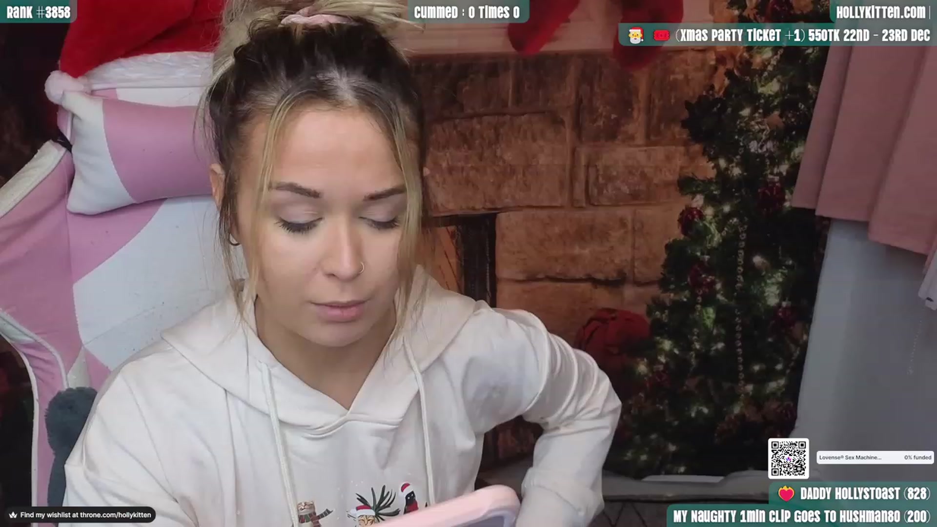 Gallery image thumbnail from HollyKittenn's myfreecams stream on, 12/04/2023, 15:48 image 17 of 20