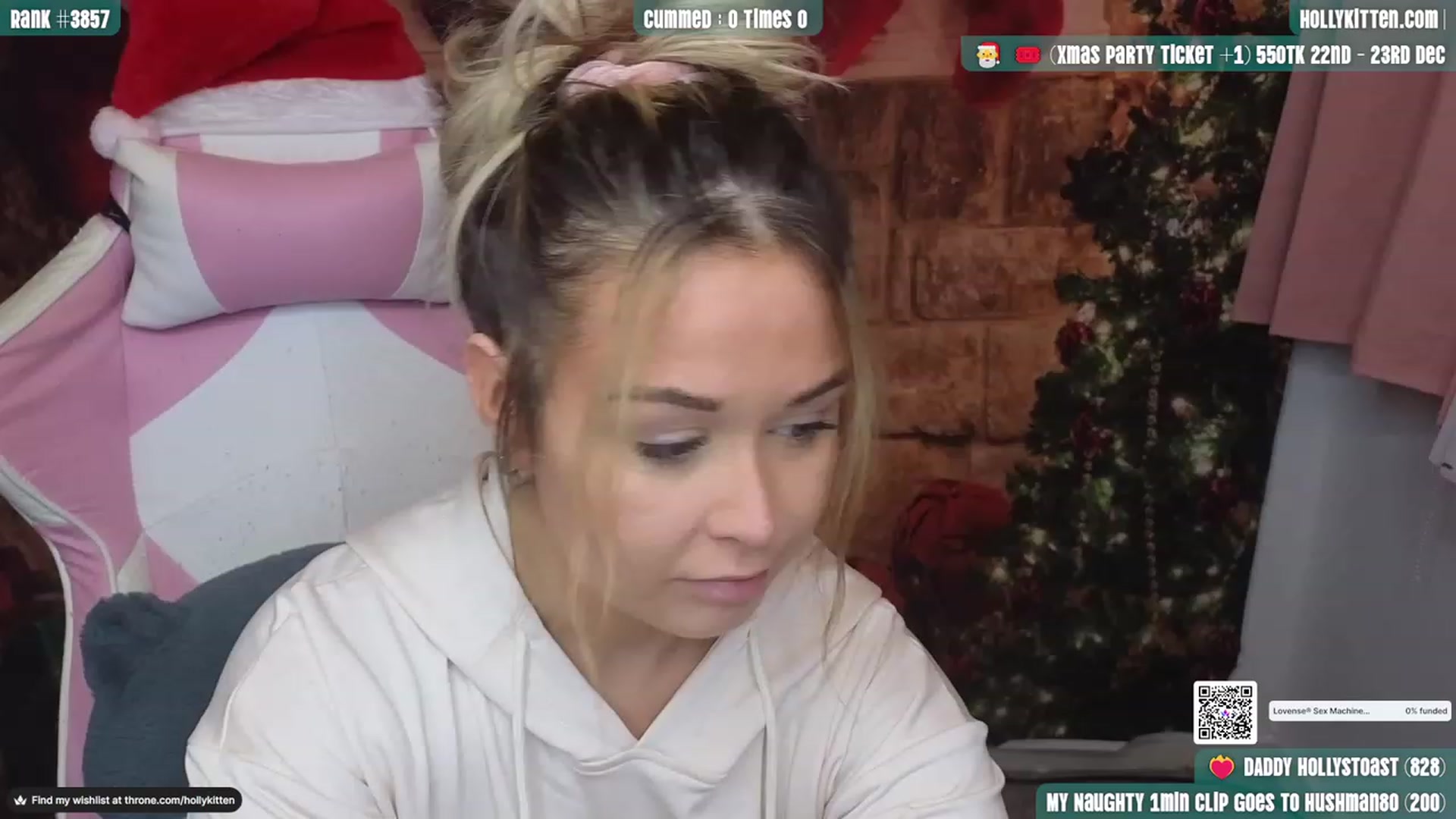 Gallery image thumbnail from HollyKittenn's myfreecams stream on, 12/04/2023, 15:48 image 19 of 20