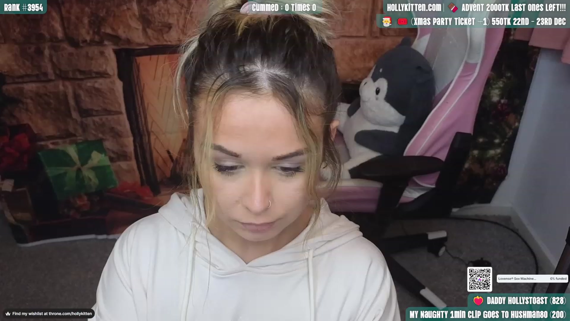 Gallery image thumbnail from HollyKittenn's myfreecams stream on, 12/04/2023, 15:48 image 1 of 20