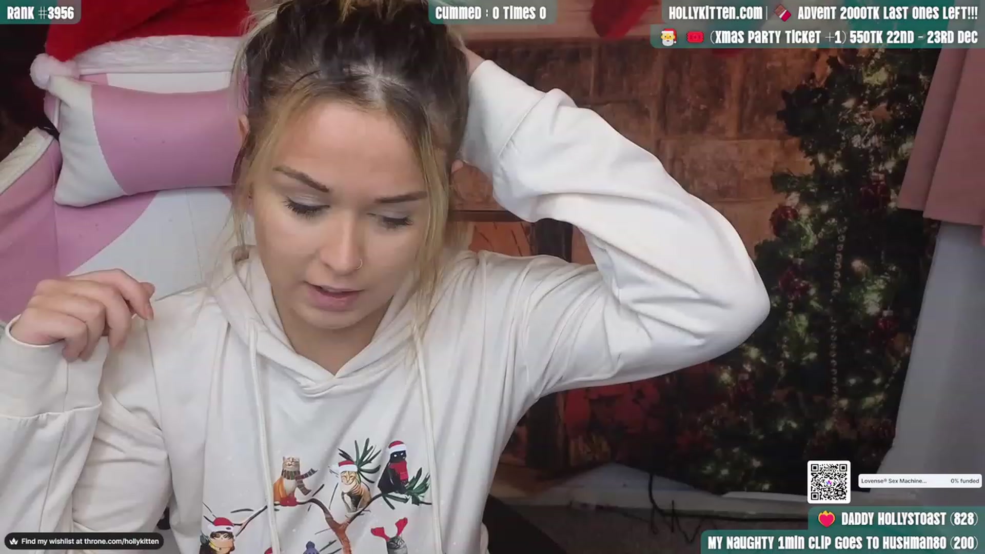 Gallery image thumbnail from HollyKittenn's myfreecams stream on, 12/04/2023, 15:48 image 5 of 20