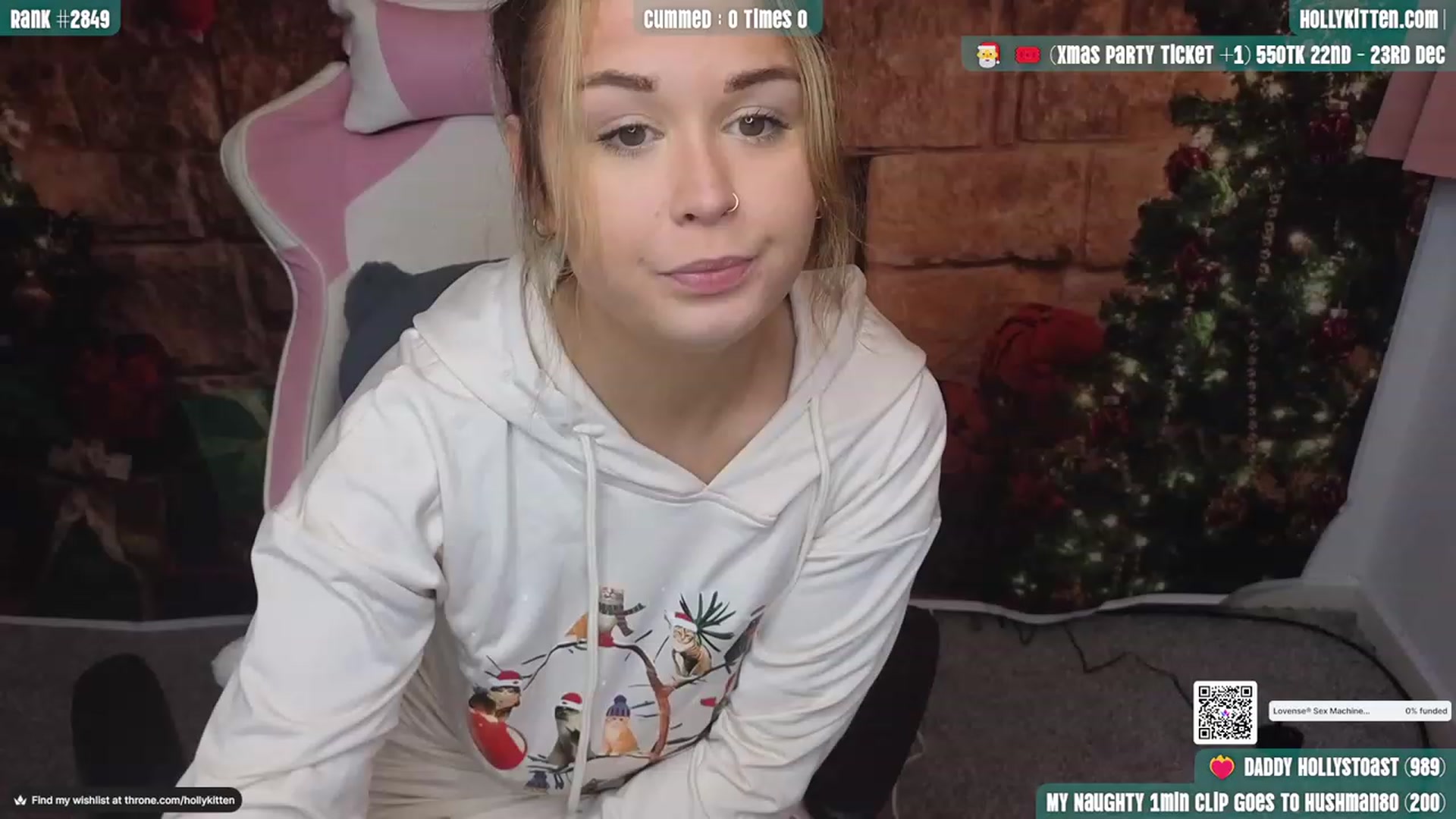 Gallery image thumbnail from HollyKittenn's myfreecams stream on, 12/04/2023, 16:31 image 18 of 20