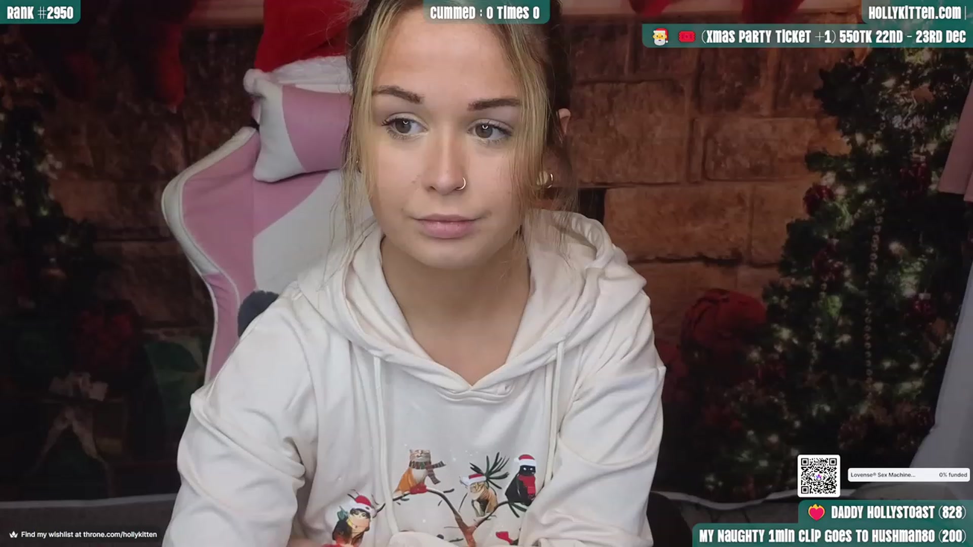 Gallery image thumbnail from HollyKittenn's myfreecams stream on, 12/04/2023, 16:31 image 12 of 20