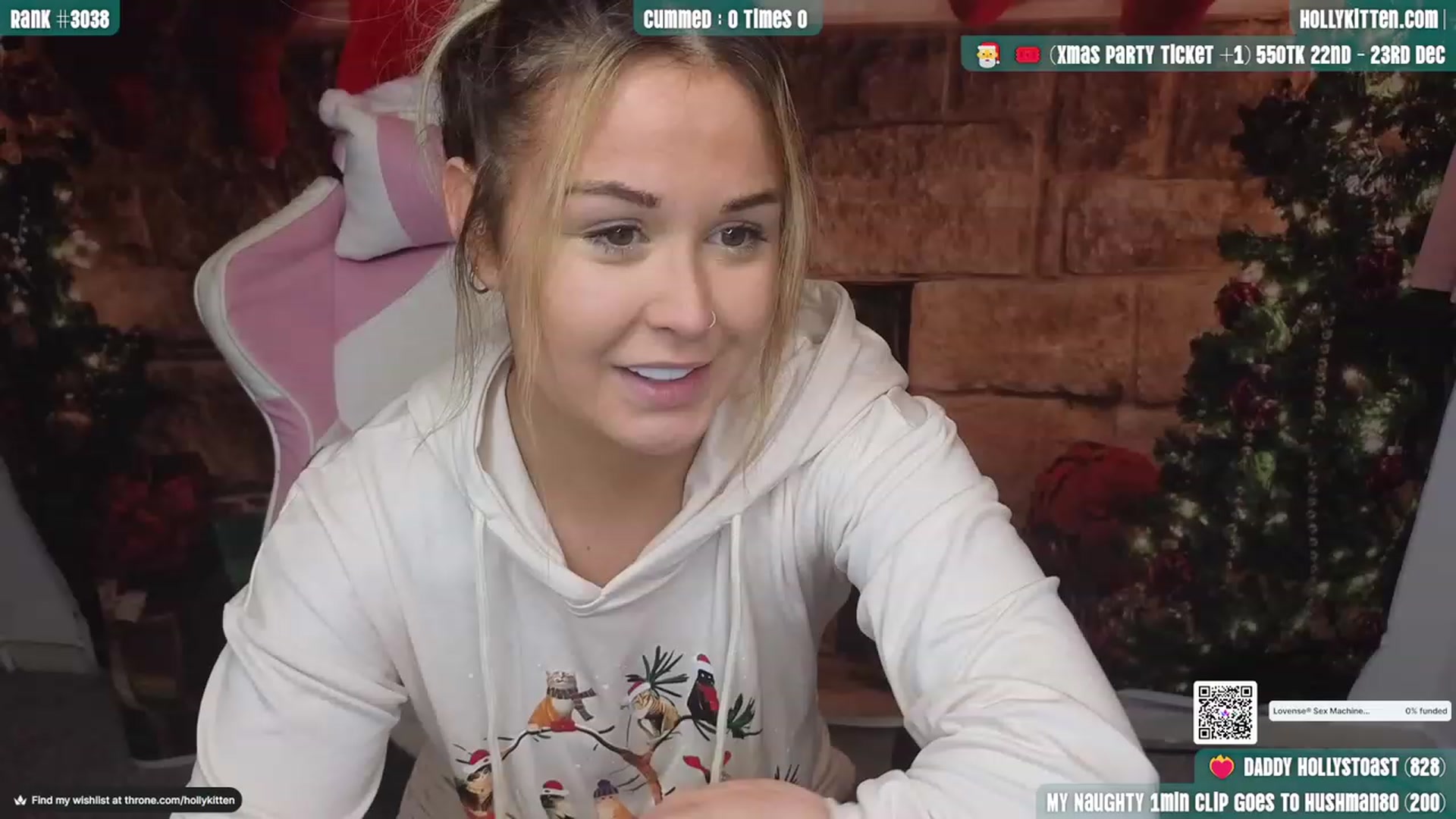 Gallery image thumbnail from HollyKittenn's myfreecams stream on, 12/04/2023, 16:31 image 2 of 20