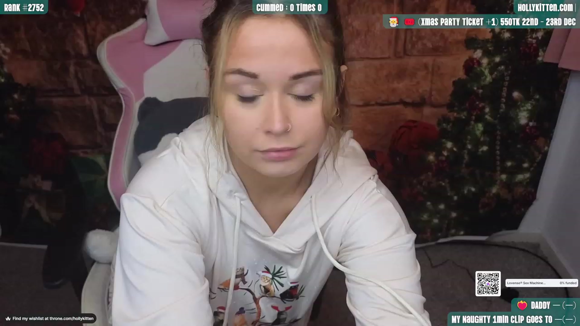 Gallery image thumbnail from HollyKittenn's myfreecams stream on, 12/04/2023, 16:31 image 20 of 20