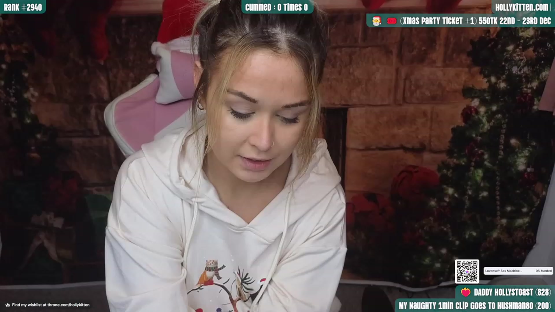 Gallery image thumbnail from HollyKittenn's myfreecams stream on, 12/04/2023, 16:31 image 14 of 20