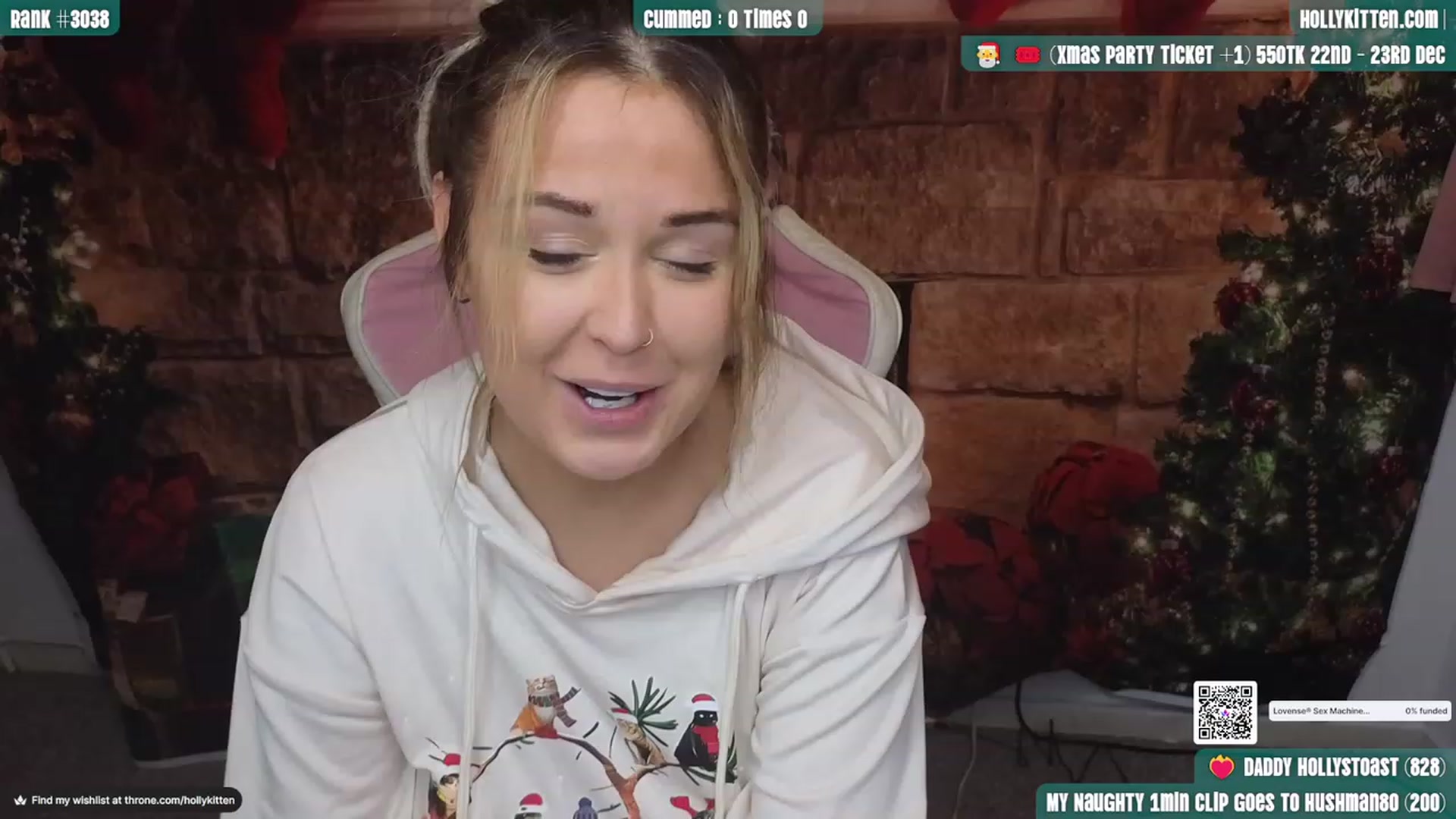 Gallery image thumbnail from HollyKittenn's myfreecams stream on, 12/04/2023, 16:31 image 1 of 20