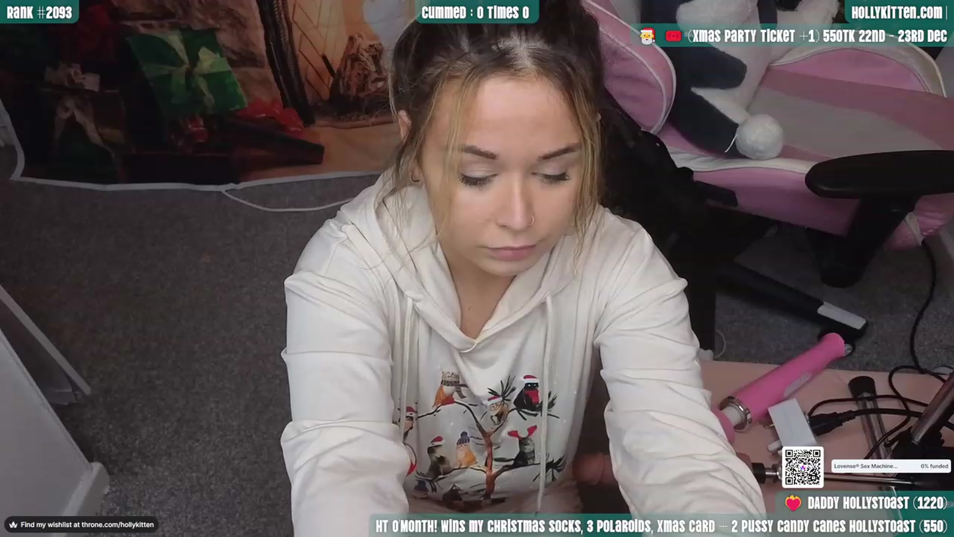 Gallery image thumbnail from HollyKittenn's myfreecams stream on, 12/04/2023, 17:43 image 20 of 20