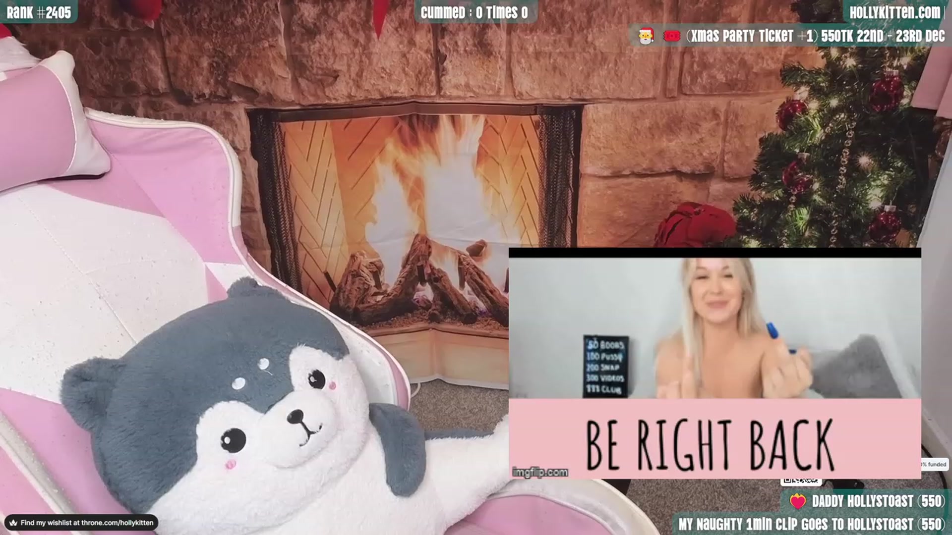 Gallery image thumbnail from HollyKittenn's myfreecams stream on, 12/04/2023, 17:43 image 4 of 20