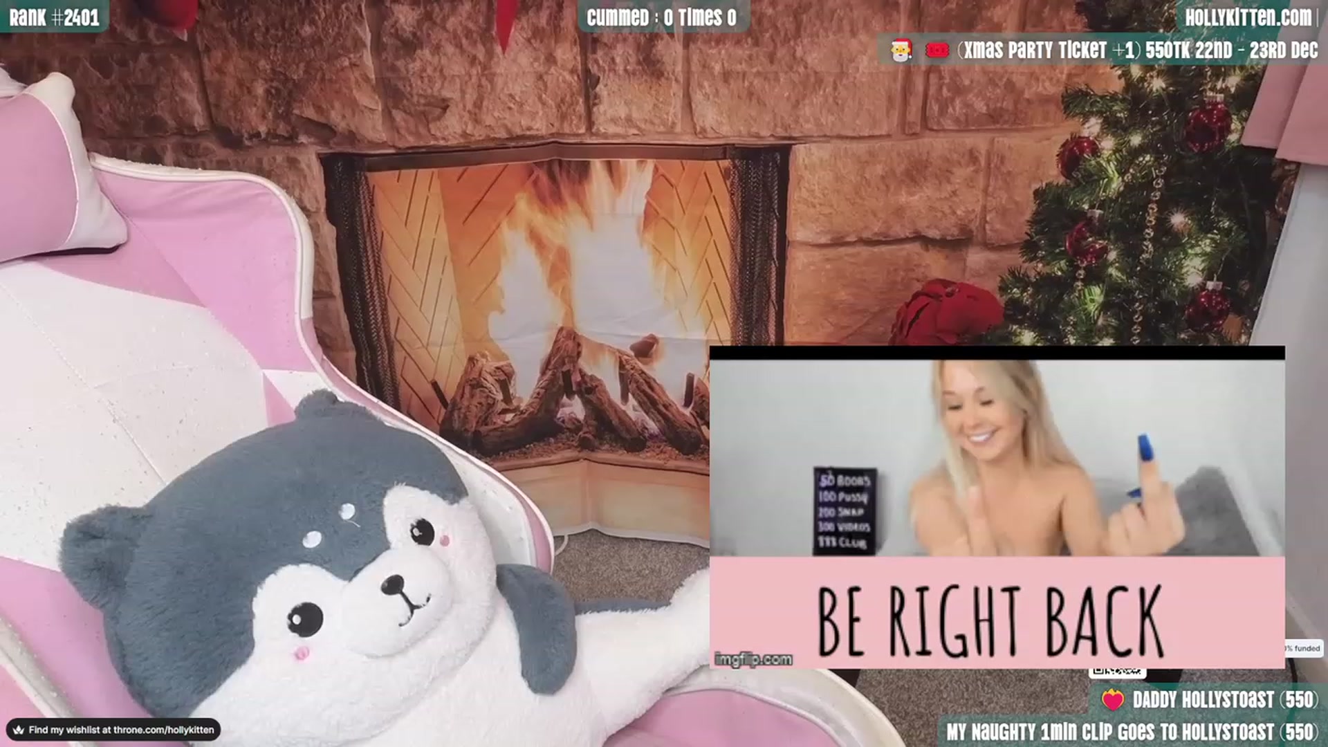 Gallery image thumbnail from HollyKittenn's myfreecams stream on, 12/04/2023, 17:43 image 1 of 20