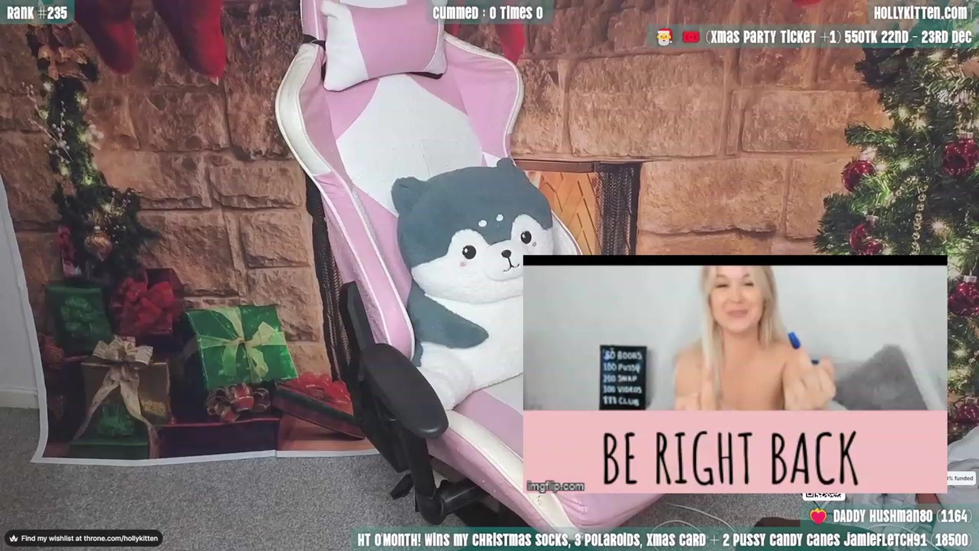 Gallery image thumbnail from HollyKittenn's myfreecams stream on, 12/06/2023, 19:52 image 16 of 20