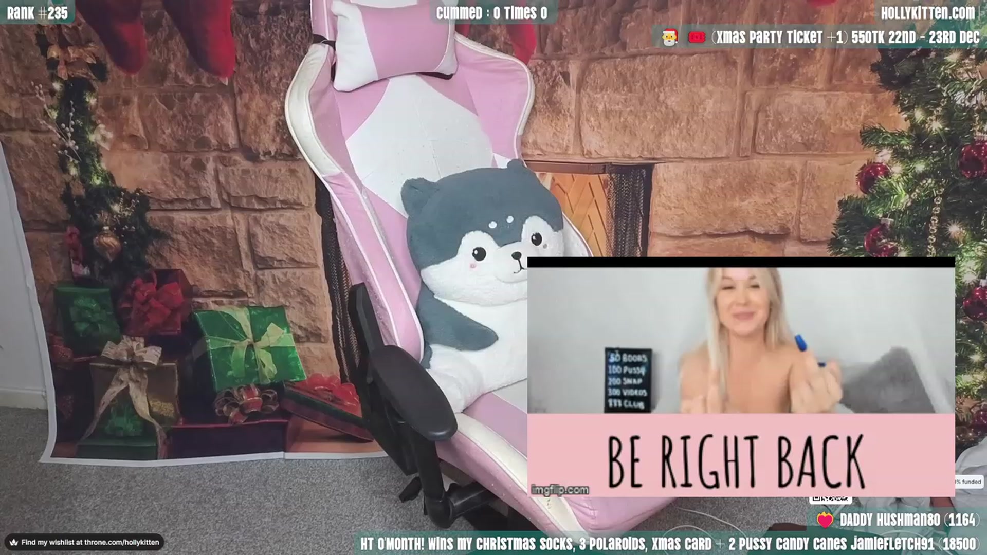 Gallery image thumbnail from HollyKittenn's myfreecams stream on, 12/06/2023, 19:52 image 20 of 20