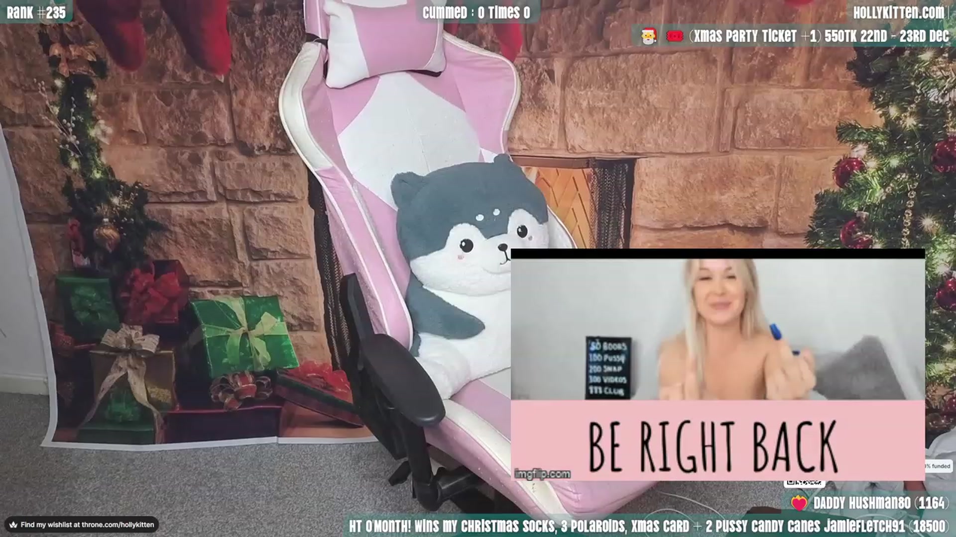 Gallery image thumbnail from HollyKittenn's myfreecams stream on, 12/06/2023, 19:52 image 18 of 20