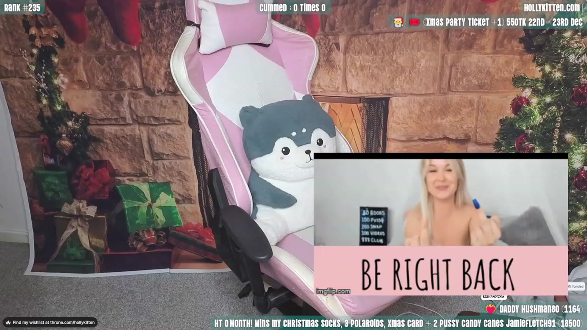 Gallery image thumbnail from HollyKittenn's myfreecams stream on, 12/06/2023, 19:52 image 19 of 20