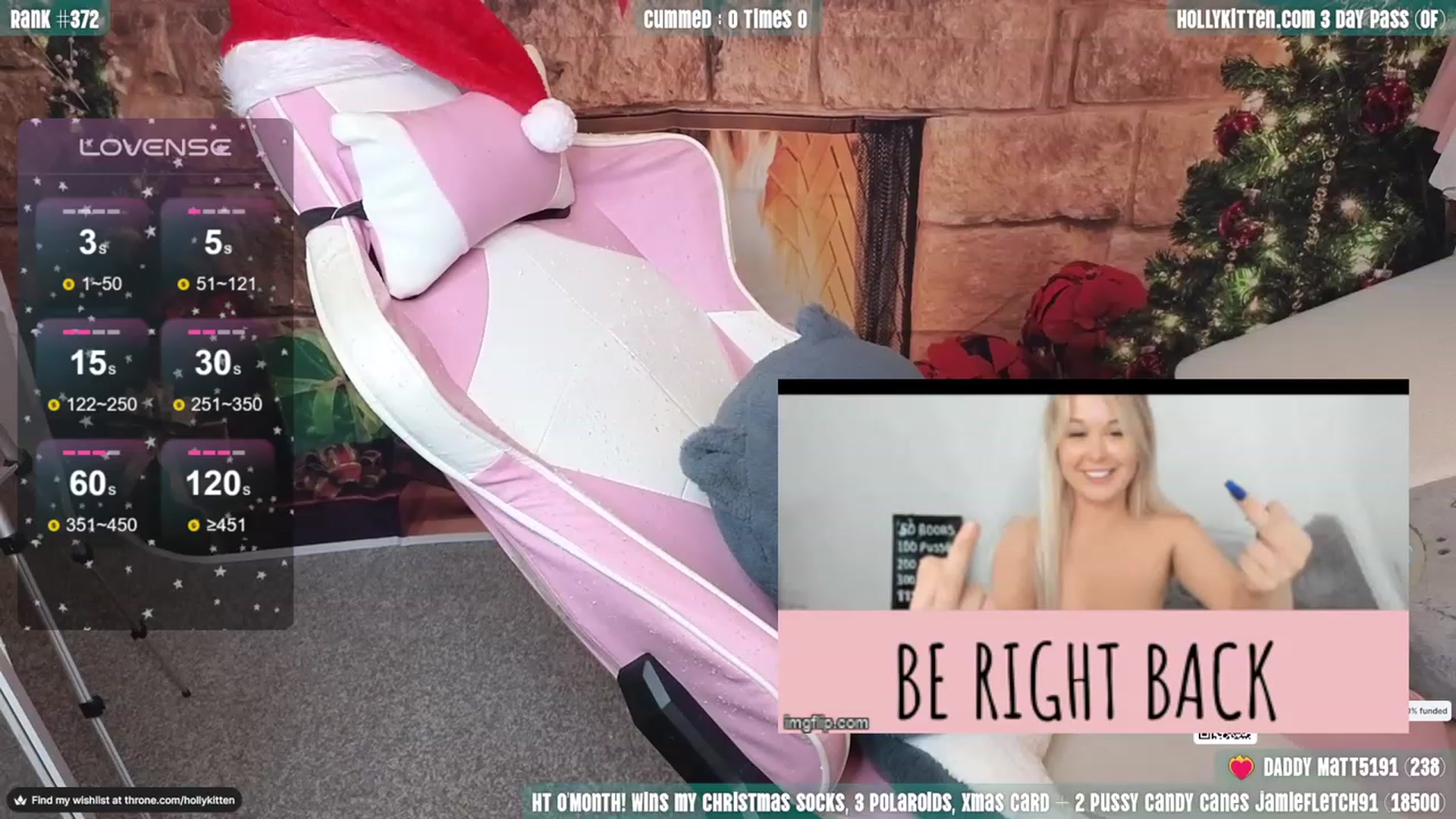 Gallery image thumbnail from HollyKittenn's myfreecams stream on, 12/09/2023, 14:18 image 20 of 20