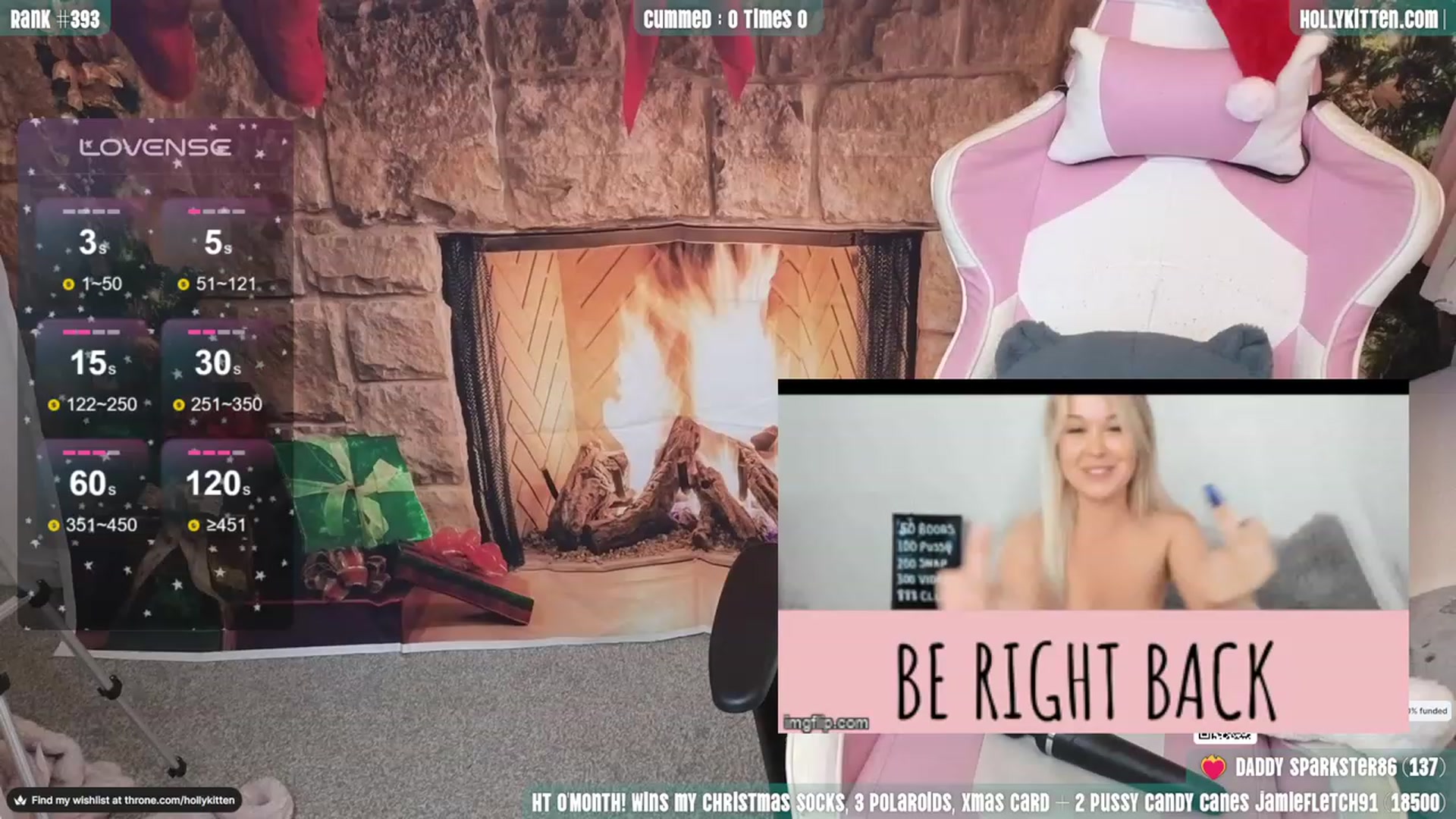 Gallery image thumbnail from HollyKittenn's myfreecams stream on, 12/09/2023, 14:18 image 5 of 20