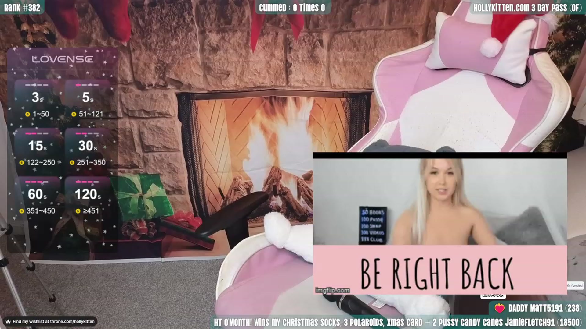 Gallery image thumbnail from HollyKittenn's myfreecams stream on, 12/09/2023, 14:18 image 10 of 20