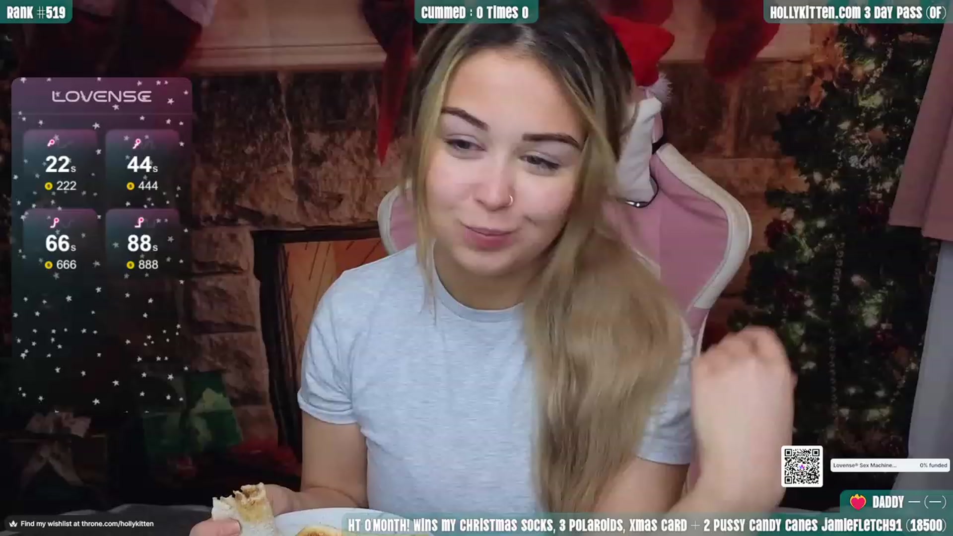 Gallery image thumbnail from HollyKittenn's myfreecams stream on, 12/11/2023, 16:20 image 1 of 20