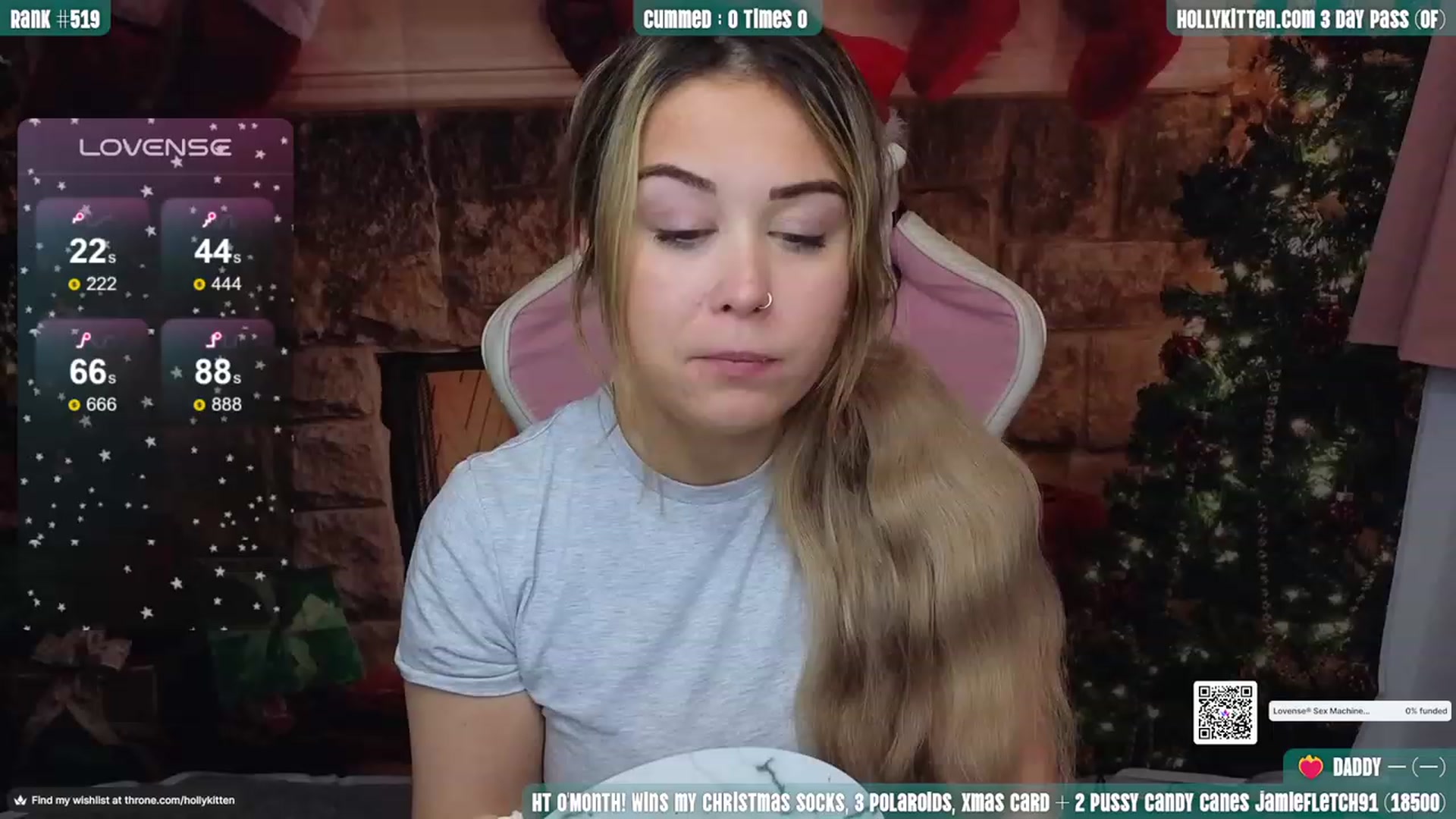 Gallery image thumbnail from HollyKittenn's myfreecams stream on, 12/11/2023, 16:20 image 2 of 20