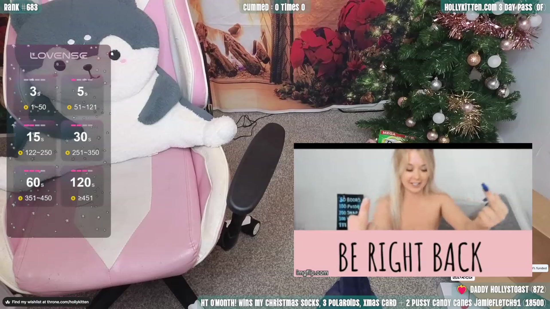 Gallery image thumbnail from HollyKittenn's myfreecams stream on, 12/18/2023, 17:45 image 17 of 20