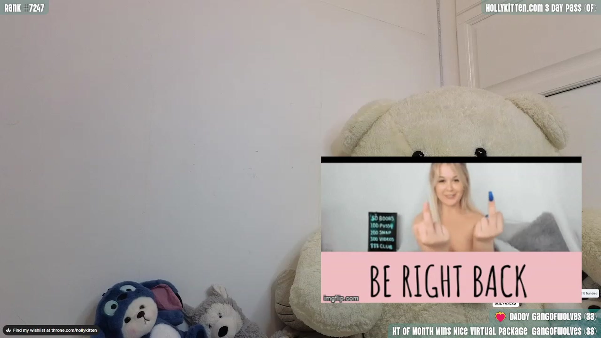 Gallery image thumbnail from HollyKittenn's myfreecams stream on, 01/11/2024, 20:16 image 15 of 20