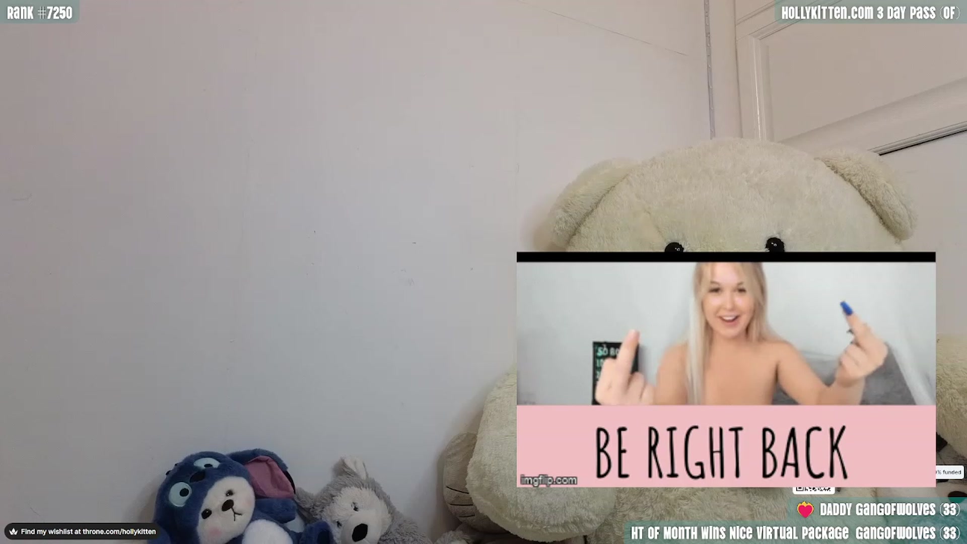 Gallery image thumbnail from HollyKittenn's myfreecams stream on, 01/11/2024, 20:16 image 16 of 20
