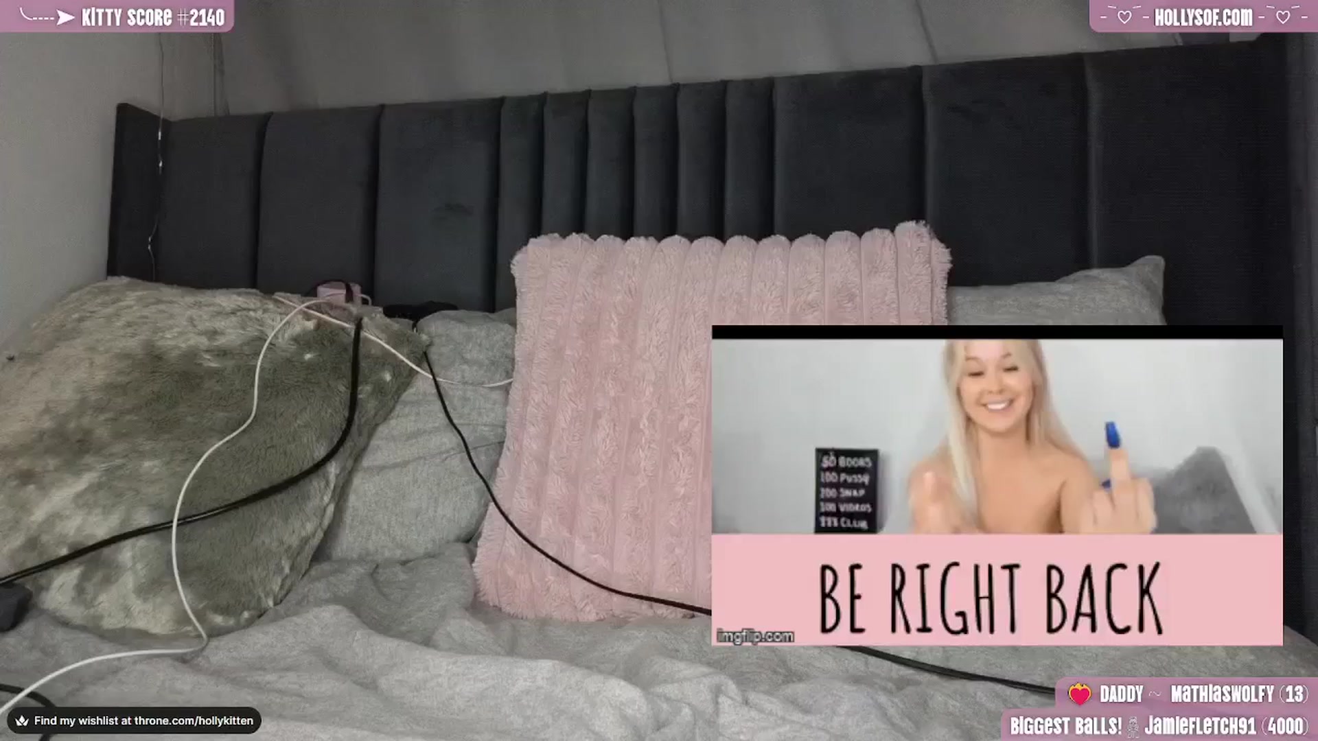 Gallery image thumbnail from HollyKittenn's myfreecams stream on, 02/16/2024, 21:22 image 7 of 20