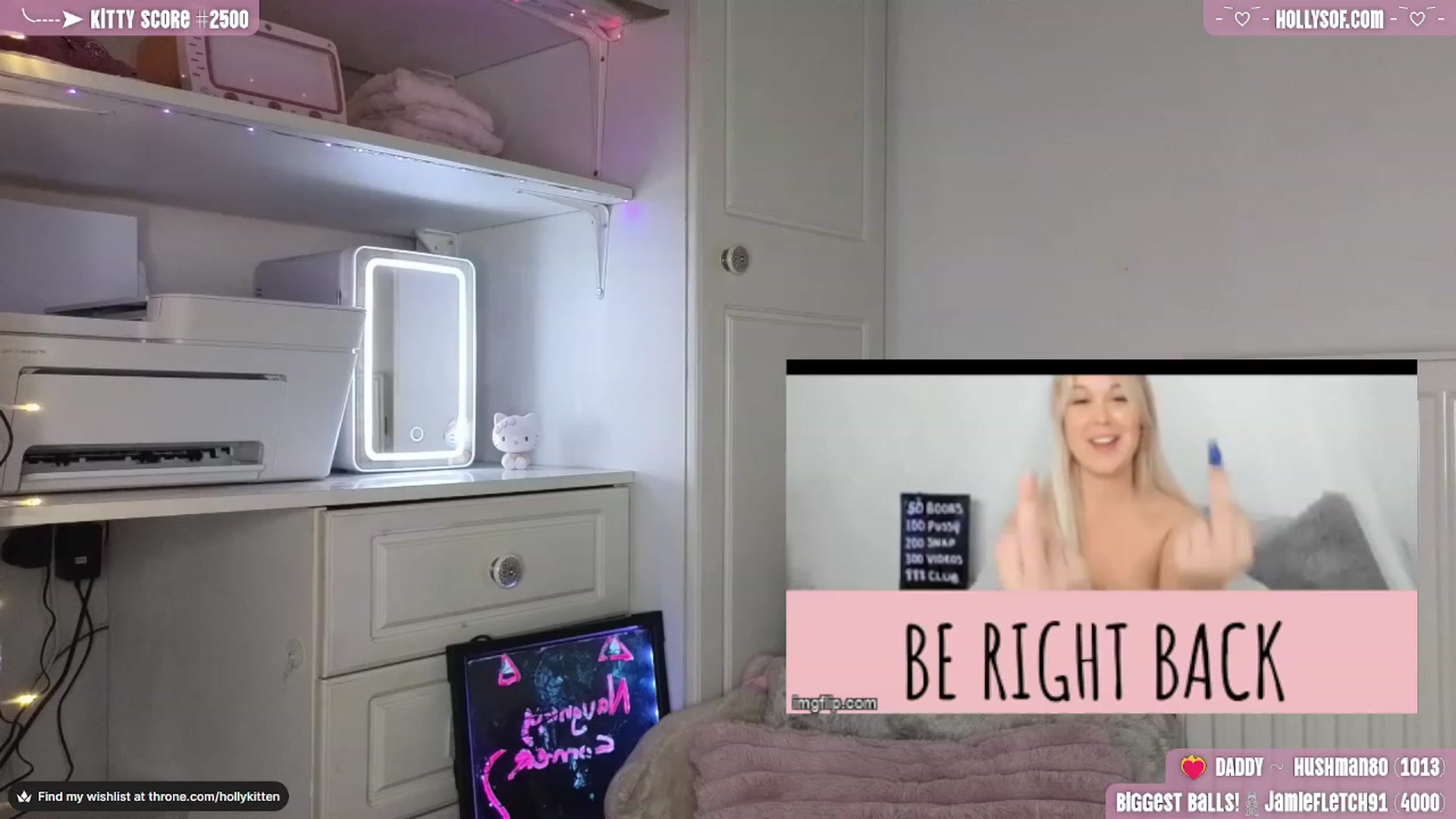 Gallery image thumbnail from HollyKittenn's myfreecams stream on, 02/22/2024, 20:52 image 20 of 20