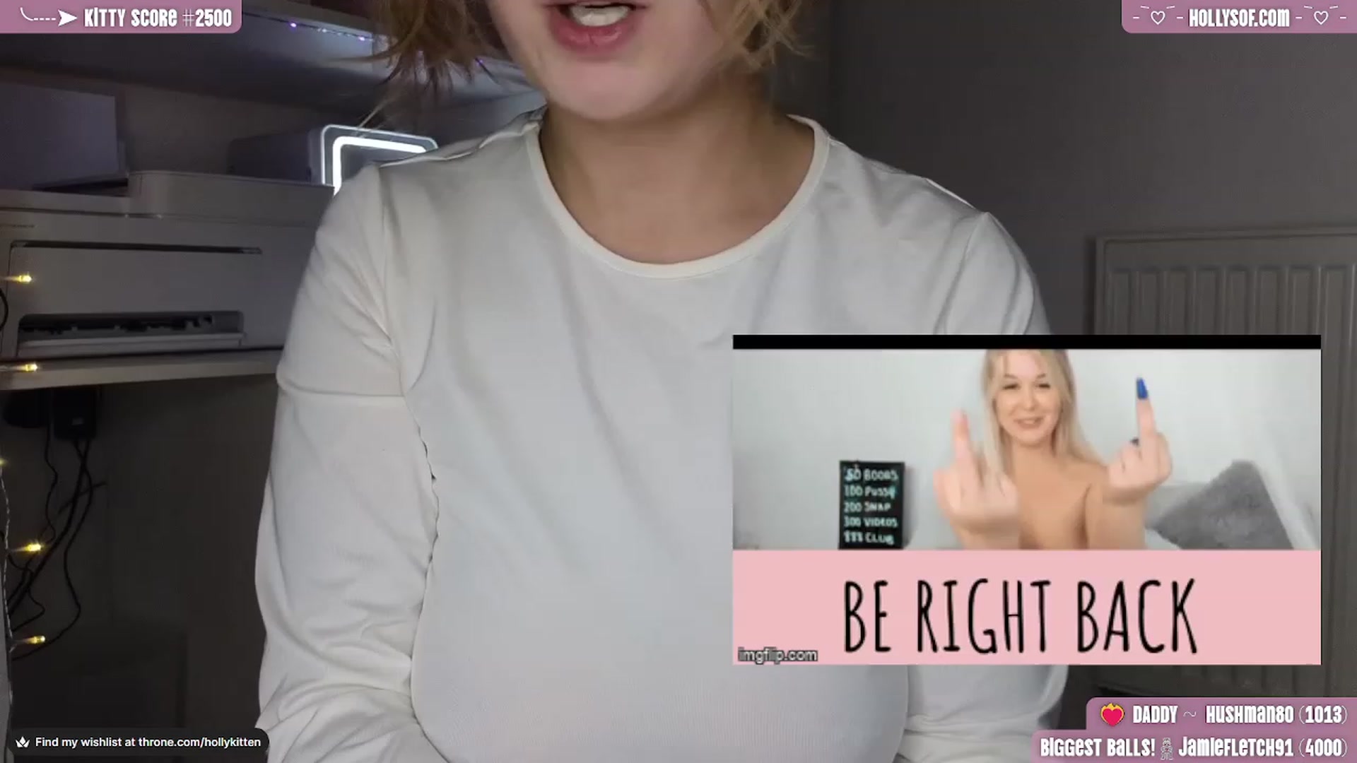 Gallery image thumbnail from HollyKittenn's myfreecams stream on, 02/22/2024, 20:52 image 19 of 20