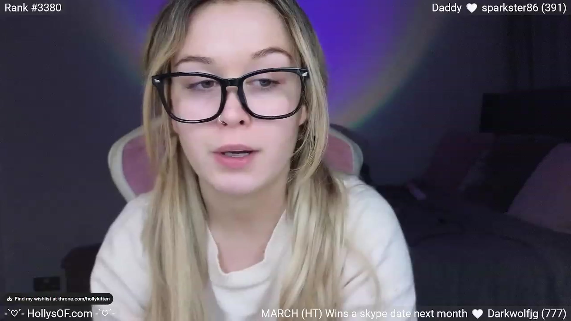 Gallery image thumbnail from HollyKittenn's myfreecams stream on, 03/14/2024, 21:44 image 19 of 20