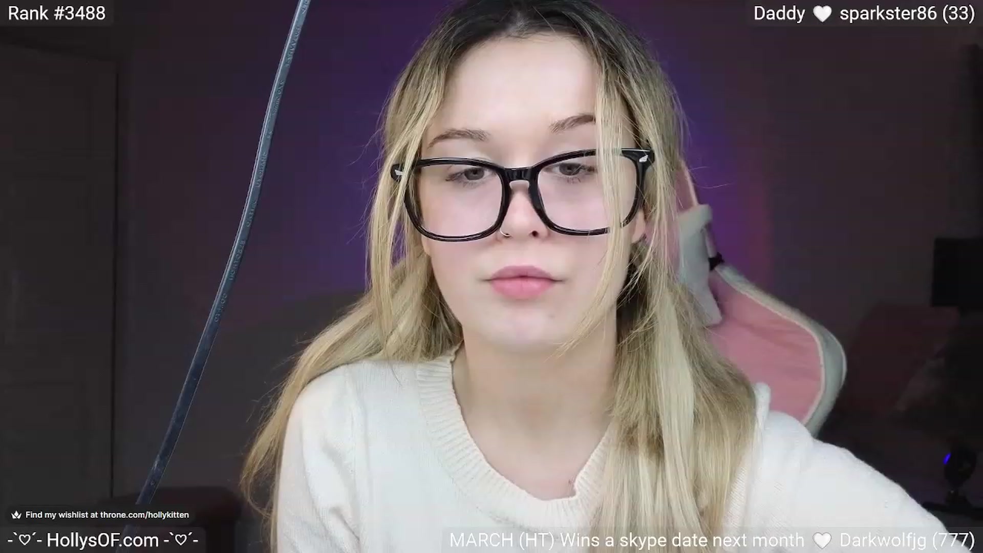 Gallery image thumbnail from HollyKittenn's myfreecams stream on, 03/14/2024, 21:44 image 1 of 20