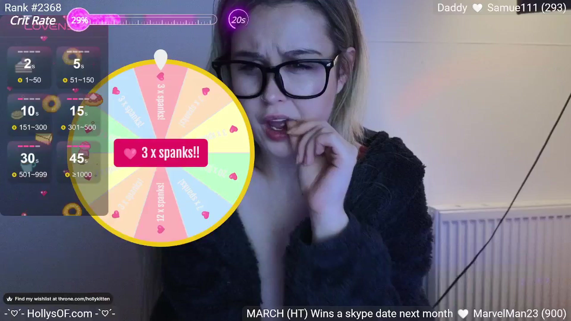 Gallery image thumbnail from HollyKittenn's myfreecams stream on, 03/20/2024, 21:05 image 5 of 20