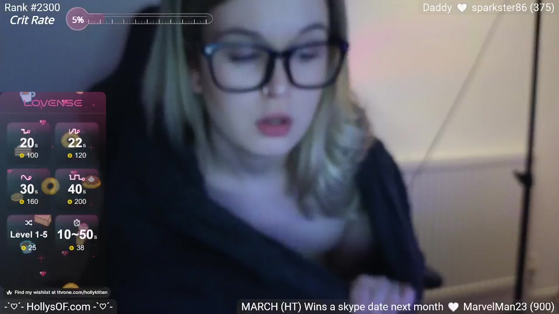 Gallery image thumbnail from HollyKittenn's myfreecams stream on, 03/20/2024, 21:05 image 18 of 20
