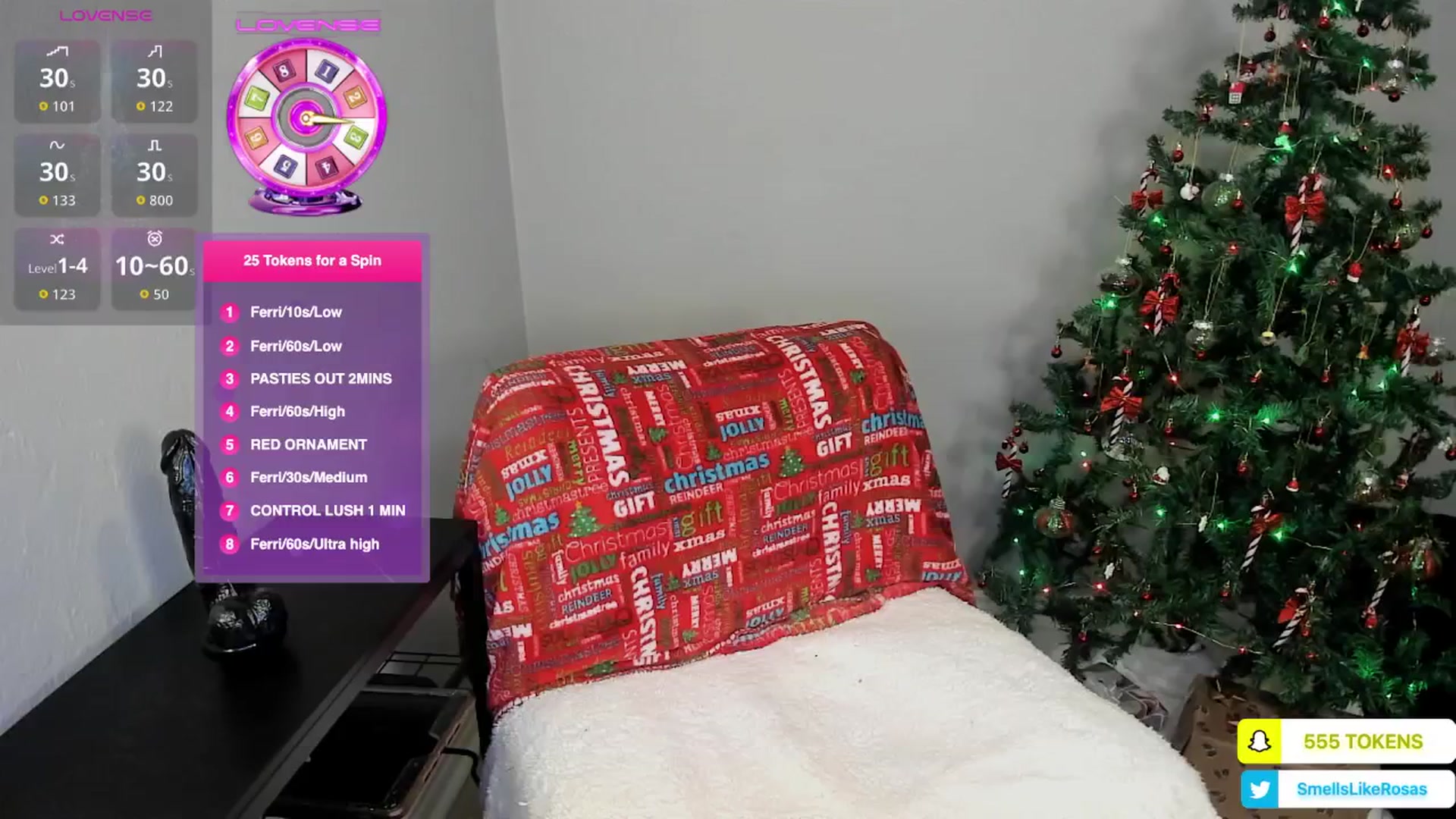 Gallery image thumbnail from HoneyRosa's myfreecams stream on, 12/24/2025, 09:31 image 1 of 20