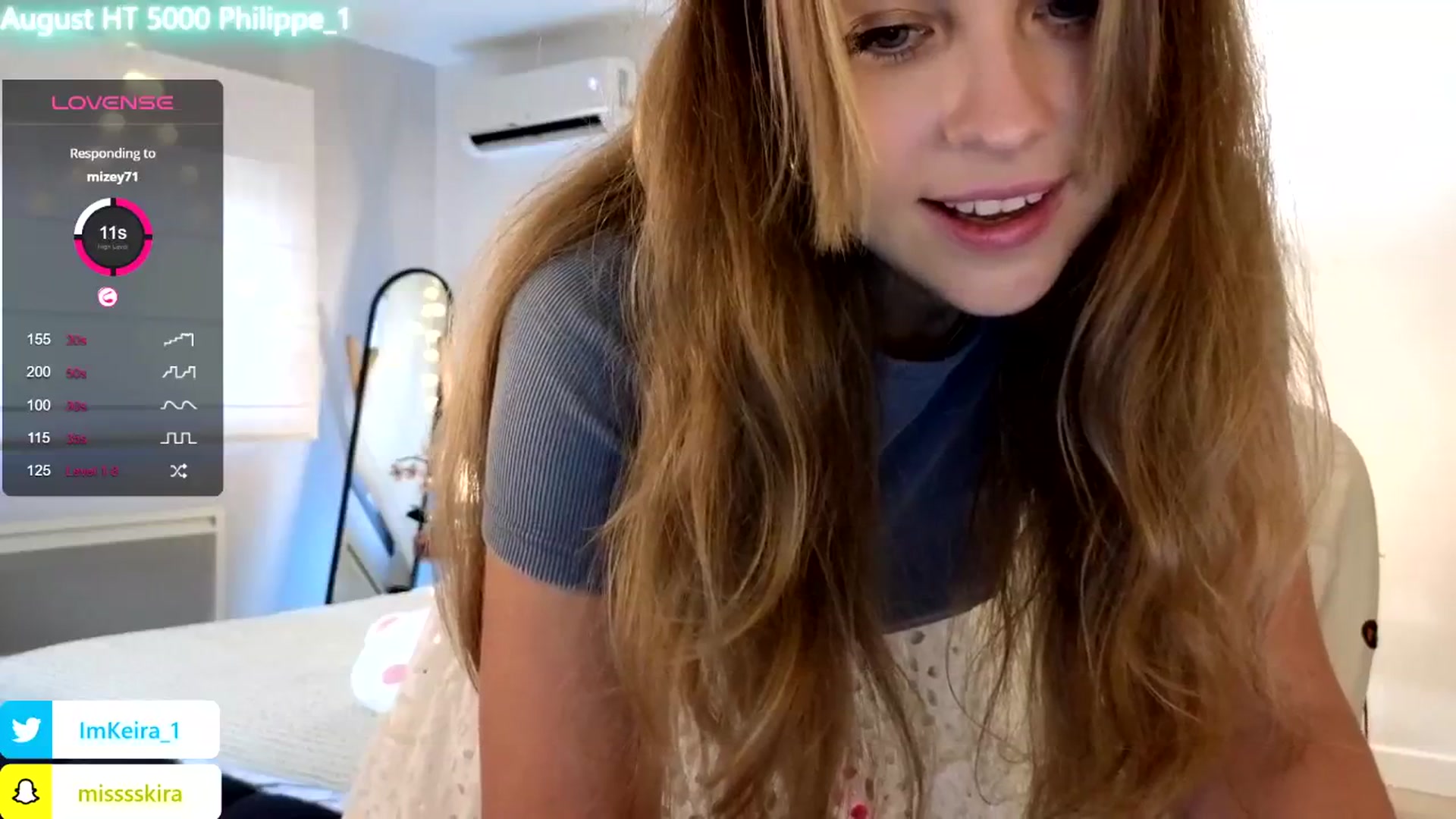 Gallery image thumbnail from ImBdayKeira's myfreecams stream on, 08/18/2024, 20:19 image 3 of 20