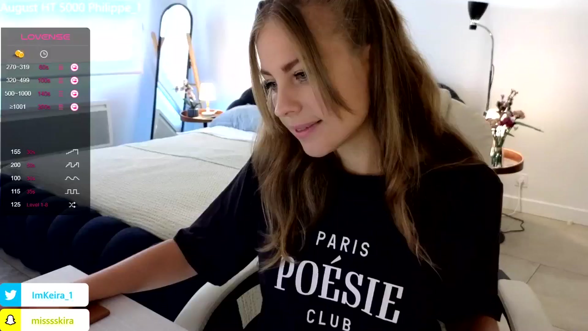 Gallery image thumbnail from ImBdayKeira's myfreecams stream on, 08/25/2024, 10:54 image 13 of 20