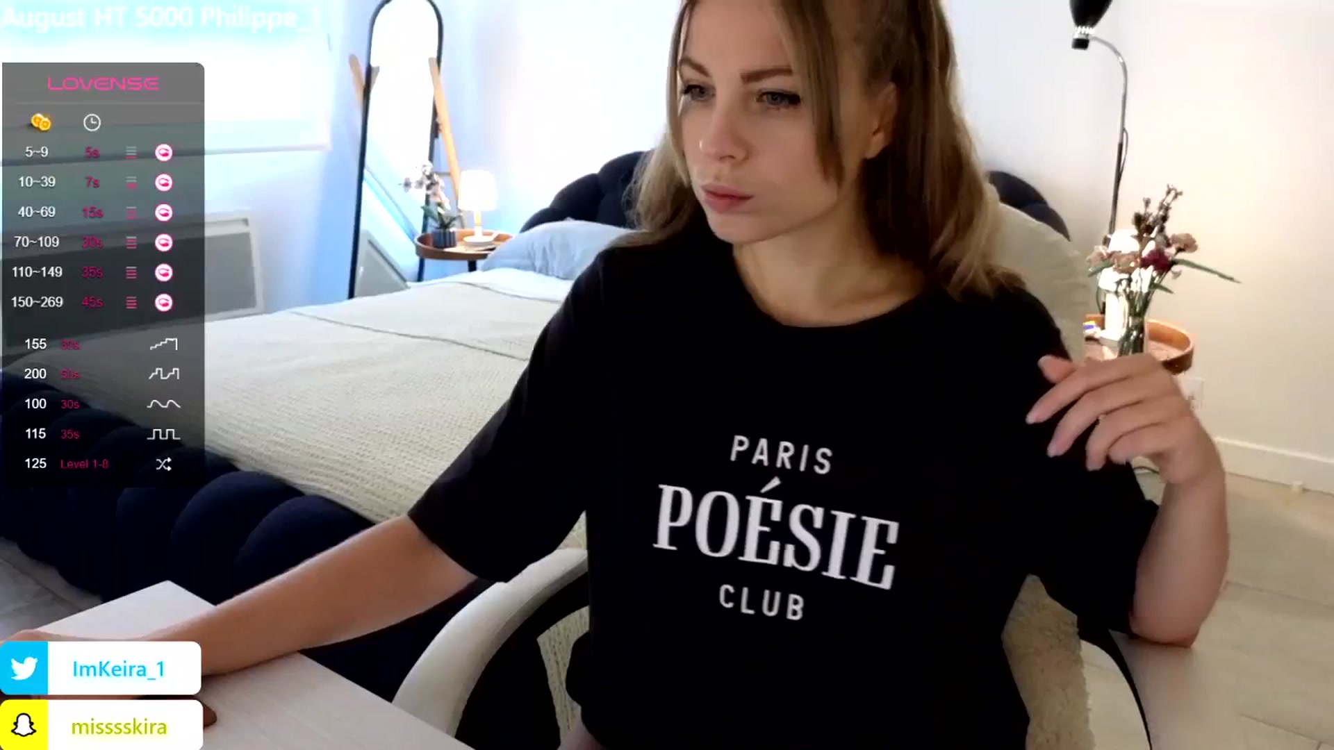Gallery image thumbnail from ImBdayKeira's myfreecams stream on, 08/25/2024, 10:54 image 7 of 20
