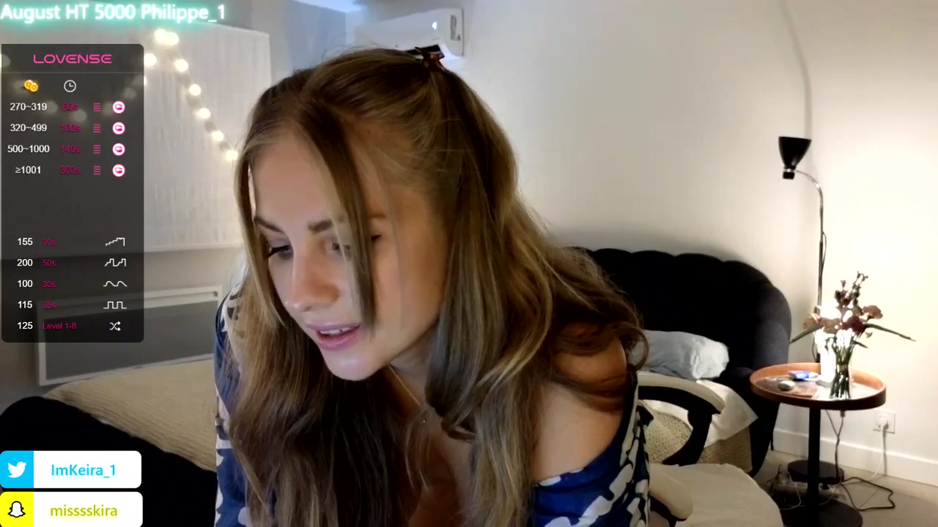 Gallery image thumbnail from ImBdayKeira's myfreecams stream on, 08/25/2024, 22:31 image 9 of 20