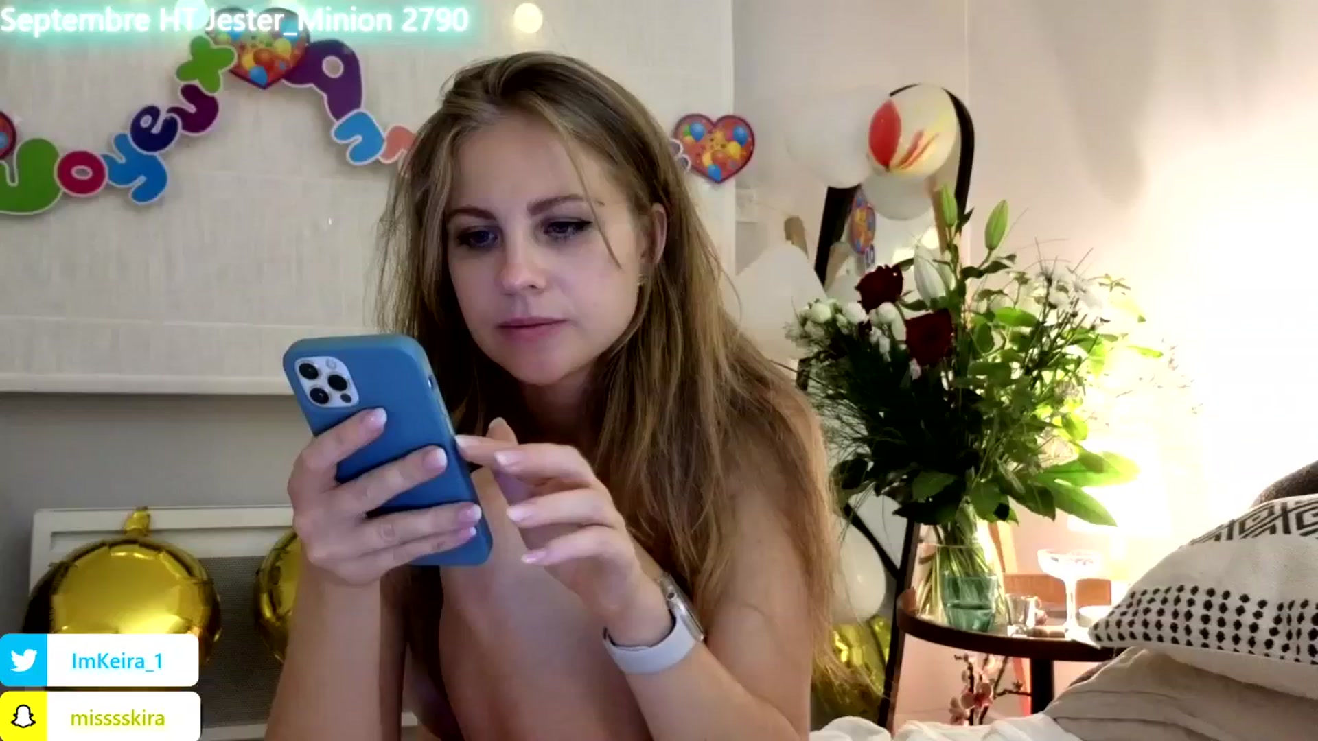 Gallery image thumbnail from ImBdayKeira's myfreecams stream on, 09/07/2024, 22:16 image 14 of 20