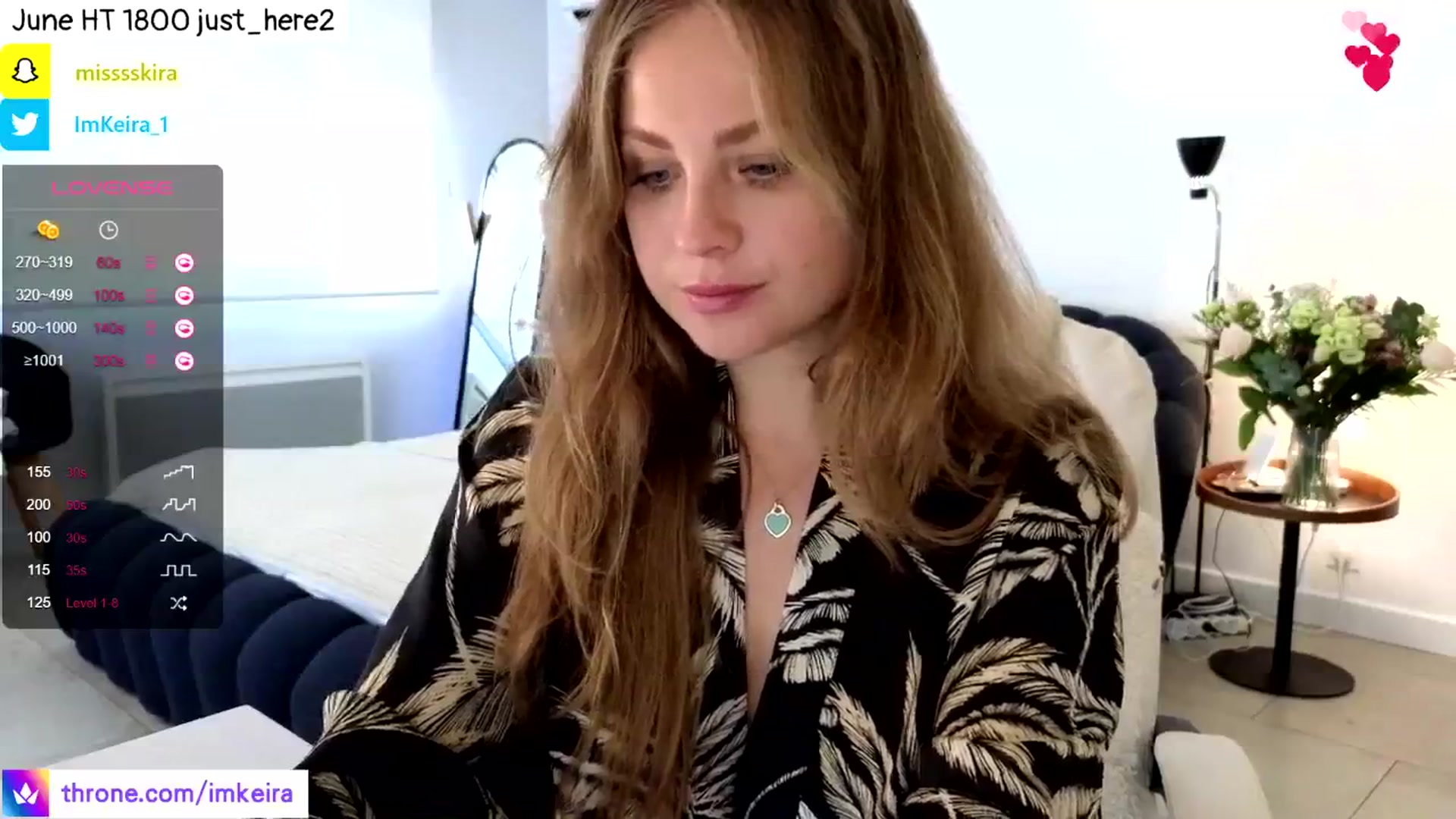 Gallery image thumbnail from ImKeira's myfreecams stream on, 06/07/2024, 19:41 image 2 of 20