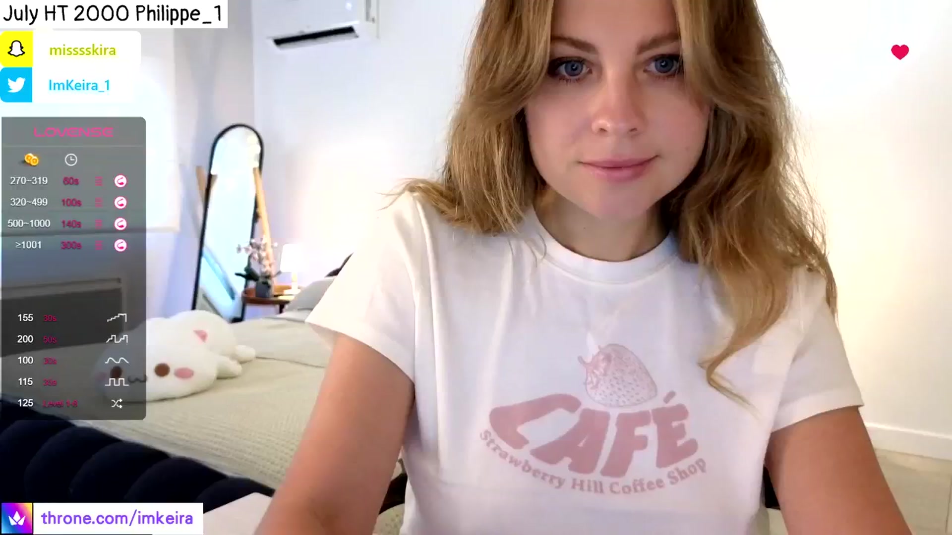 Gallery image thumbnail from ImKeira's myfreecams stream on, 07/06/2024, 22:13 image 1 of 20