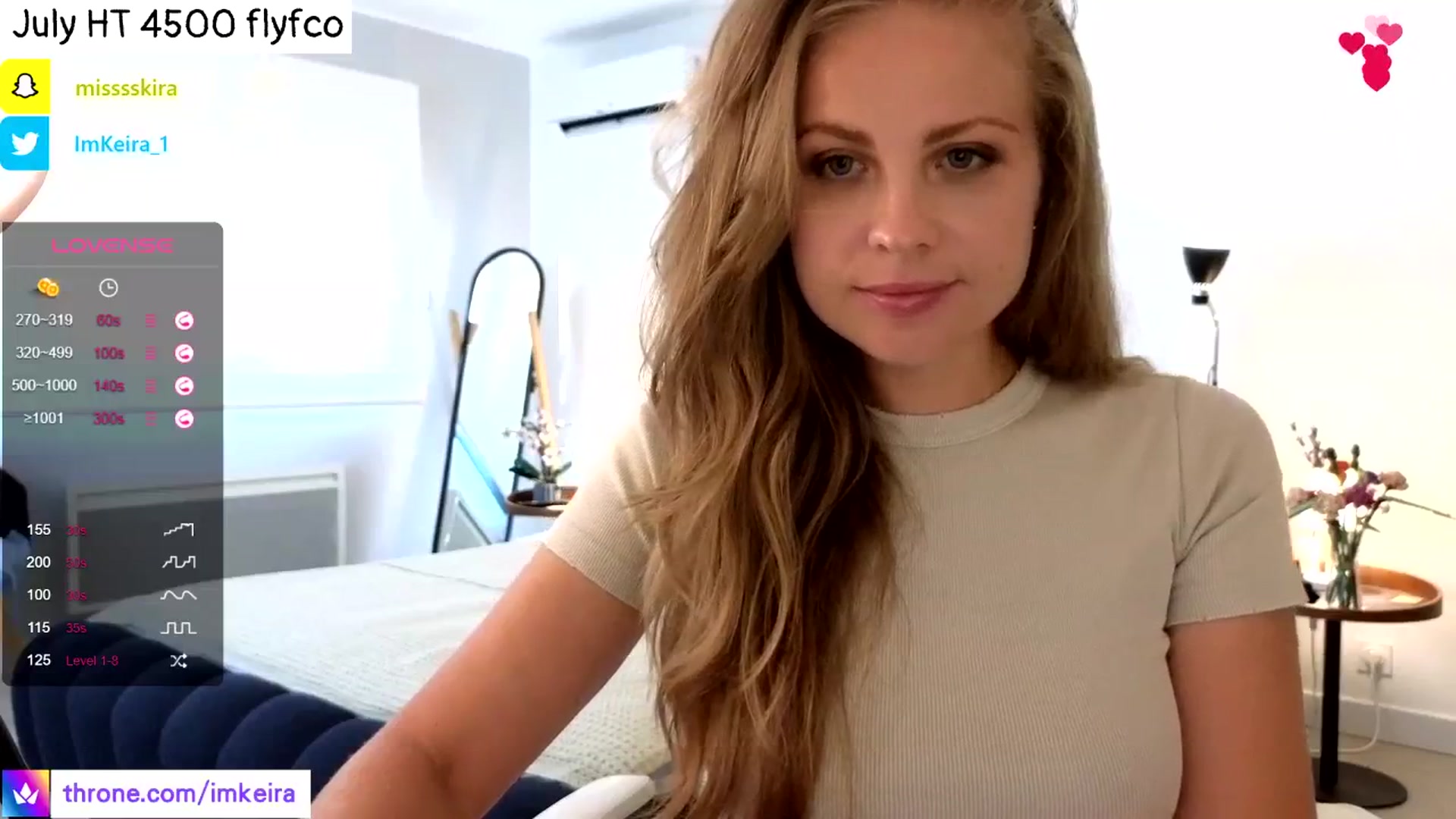 Gallery image thumbnail from ImKeira's myfreecams stream on, 07/26/2024, 18:21 image 2 of 20