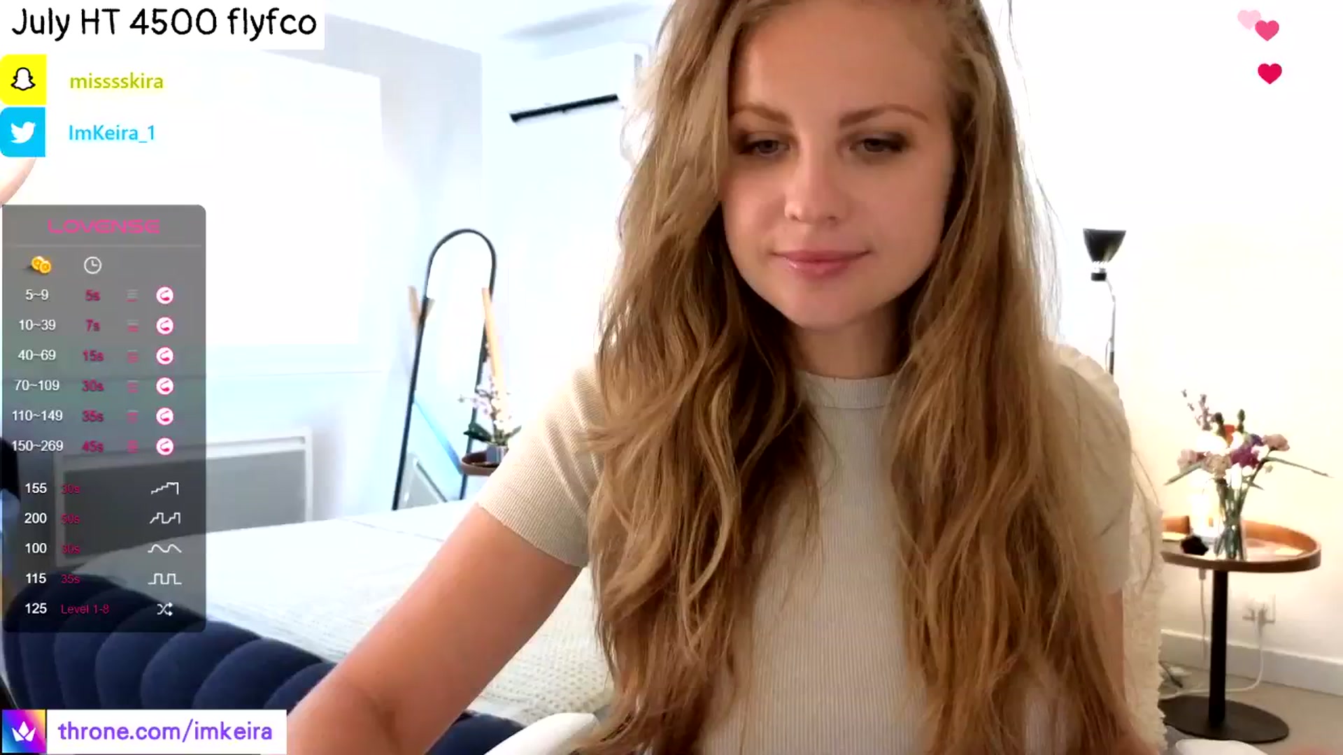 Gallery image thumbnail from ImKeira's myfreecams stream on, 07/26/2024, 18:21 image 1 of 20