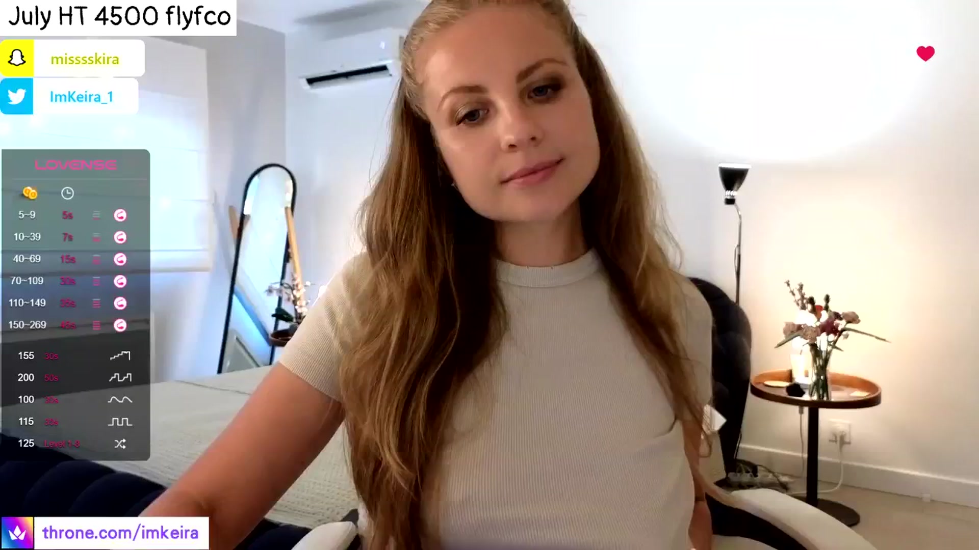 Gallery image thumbnail from ImKeira's myfreecams stream on, 07/26/2024, 20:22 image 1 of 20